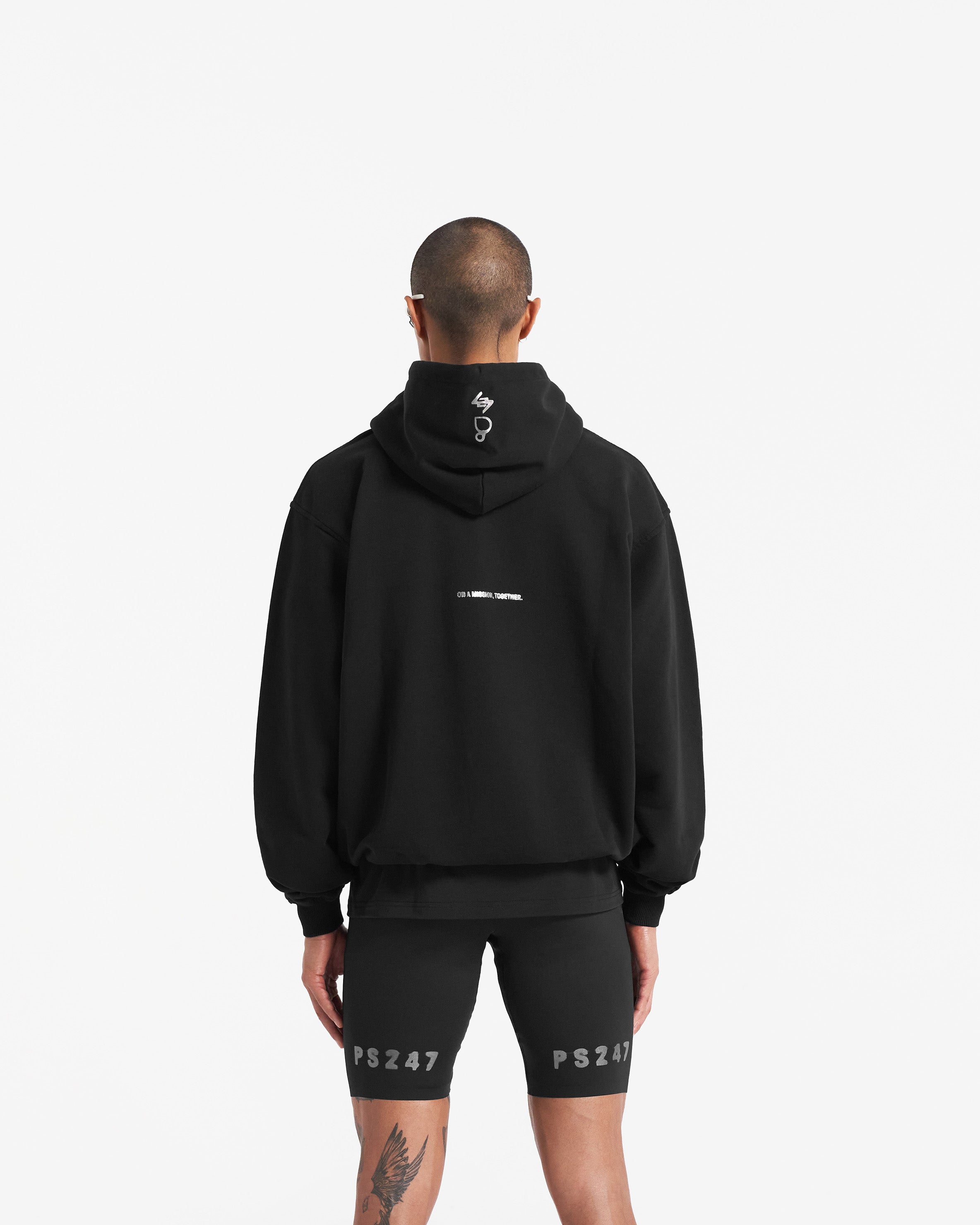 247 X Puresport Oversized Hoodie - Black