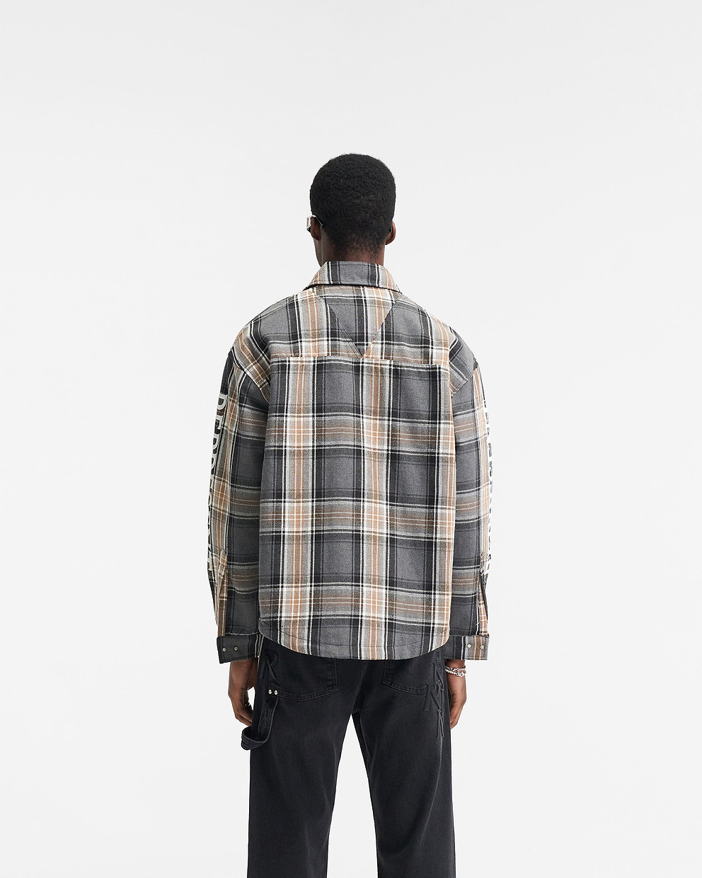 Plaid Flannel Shirt Red Button Down Flannel Shirt Jacket With Curved Hem  Plaid Shirt Jacket With Front Pocket -  Norway
