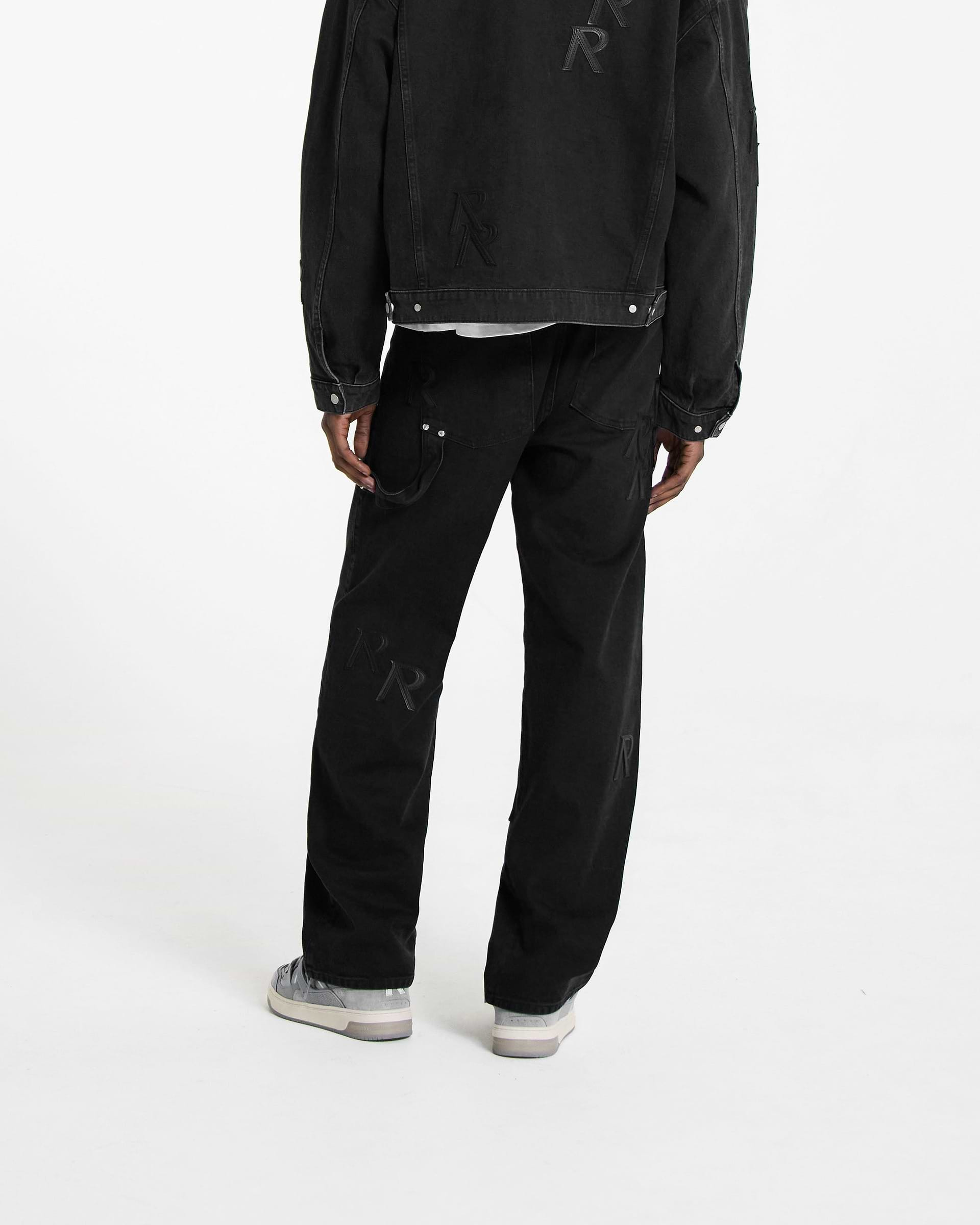 R3 Initial Carpenter Denim - Off Black