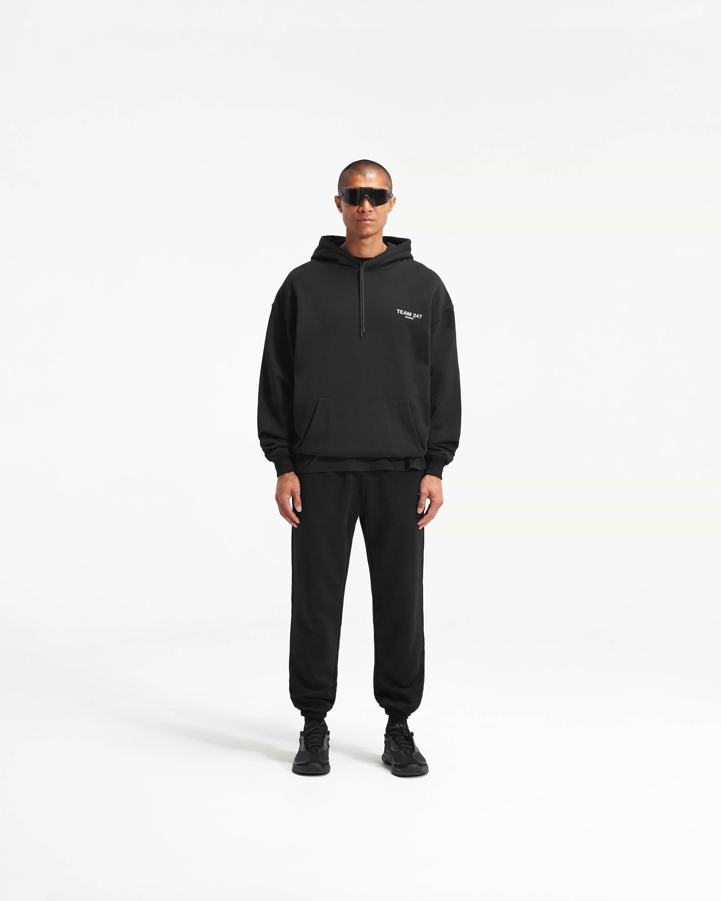 Team 247 Oversized Hoodie Black REPRESENT - Main Image