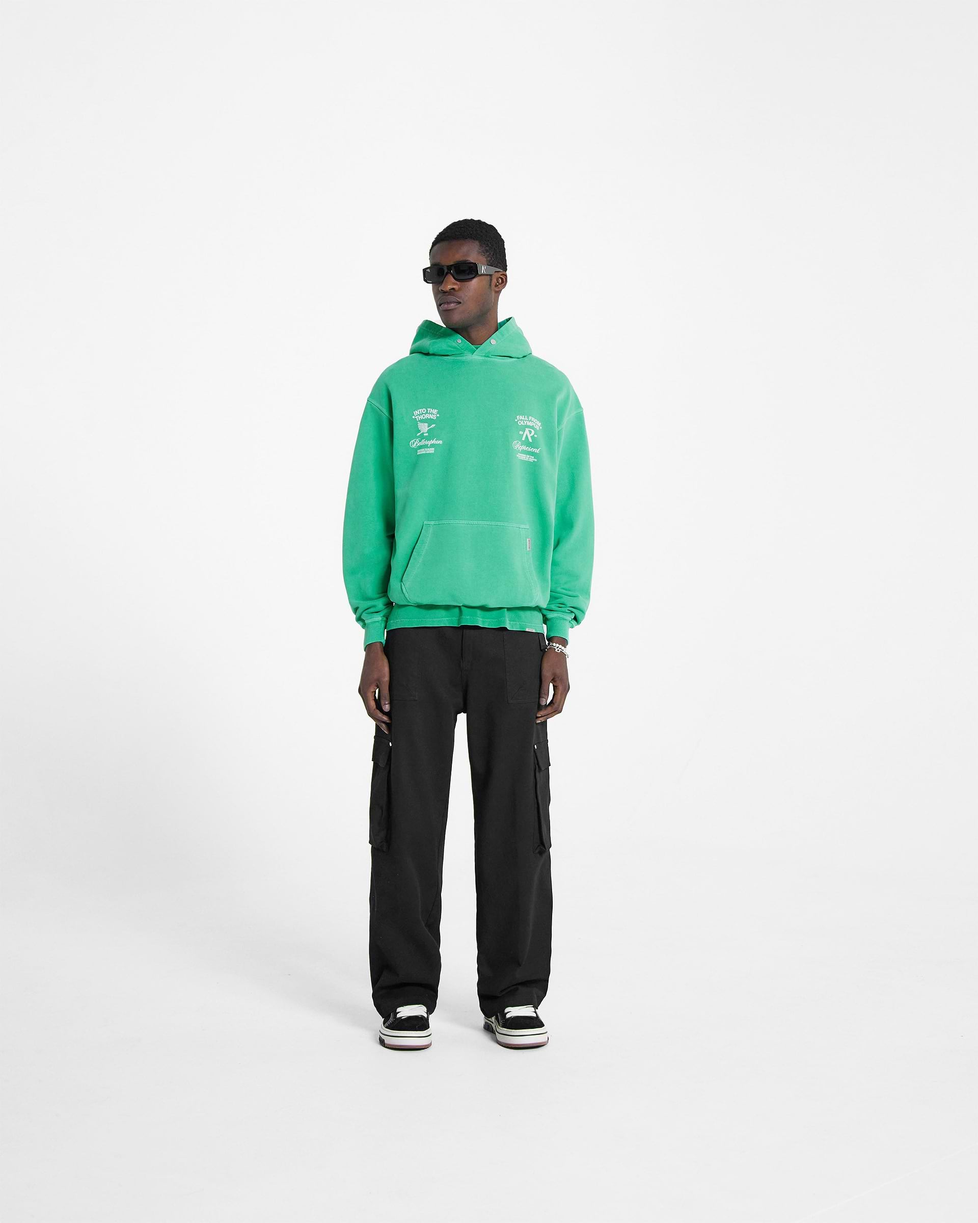 Fall From Olympus Hoodie - Island Green