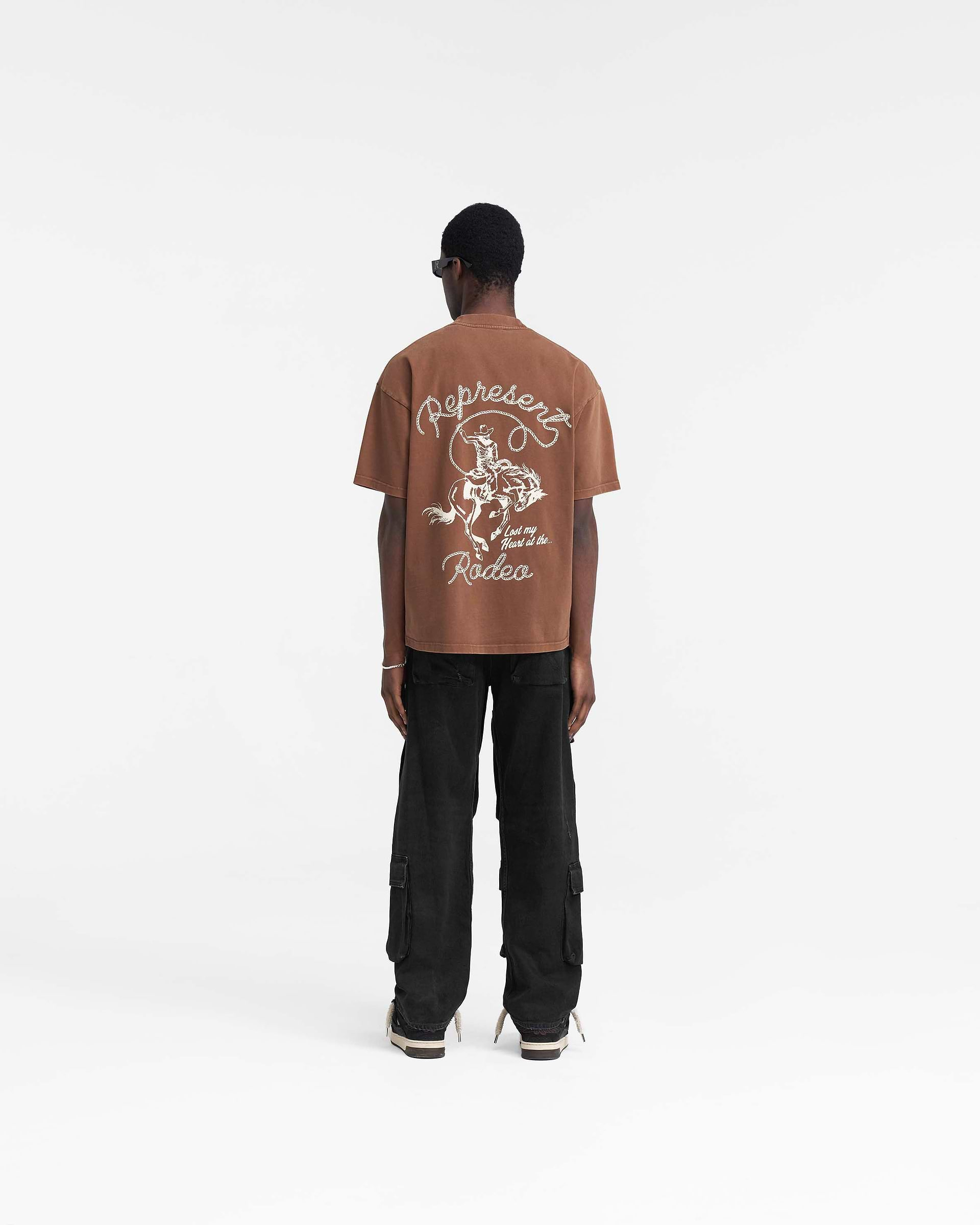 Chain Stitch Rodeo T-Shirt - Vintage Brown