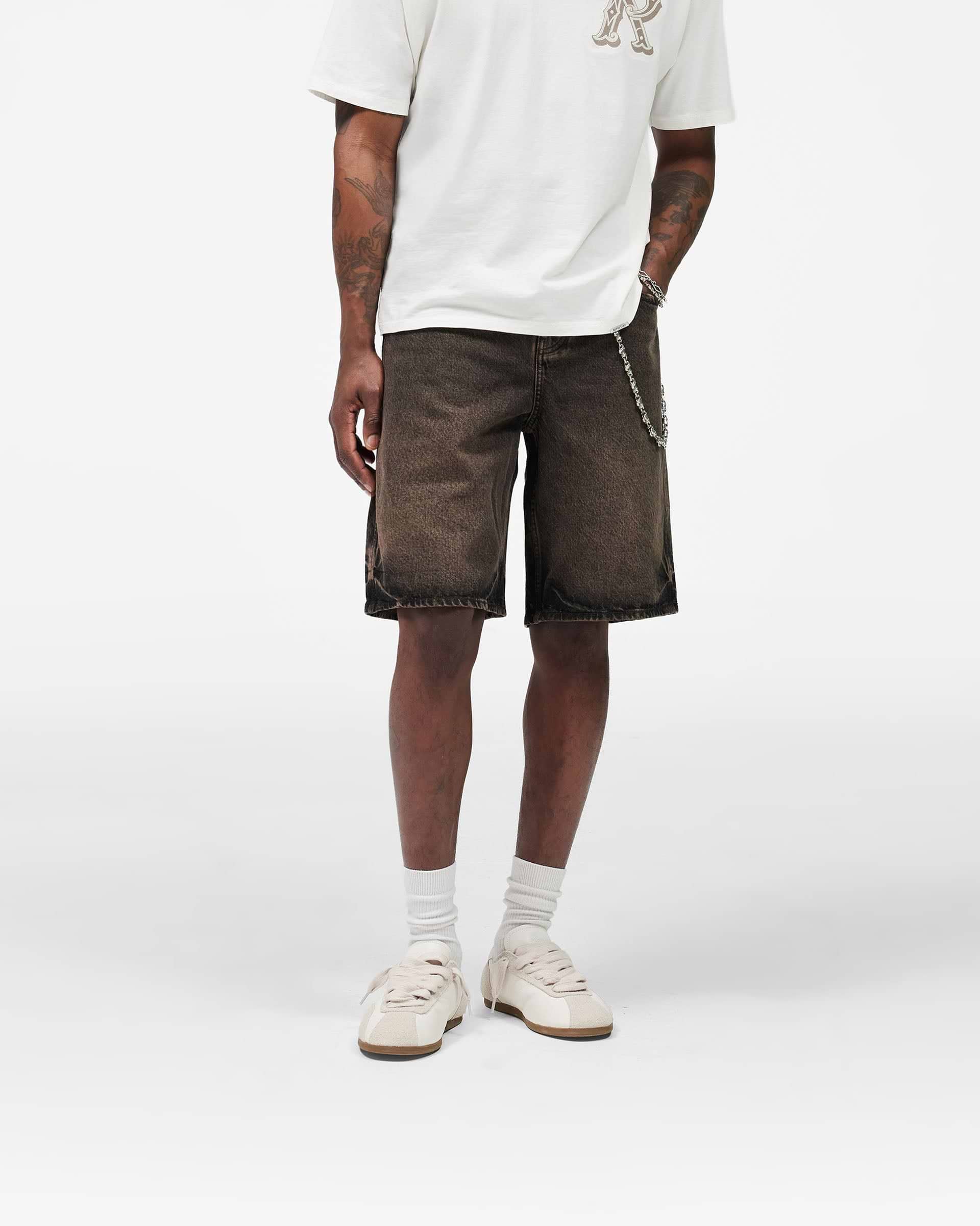 Denim Short - Bark