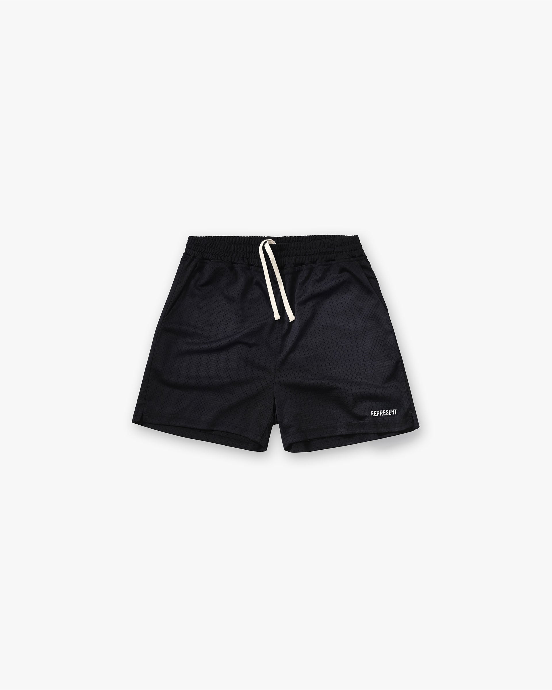 Washed Mesh Shorts - Washed Black