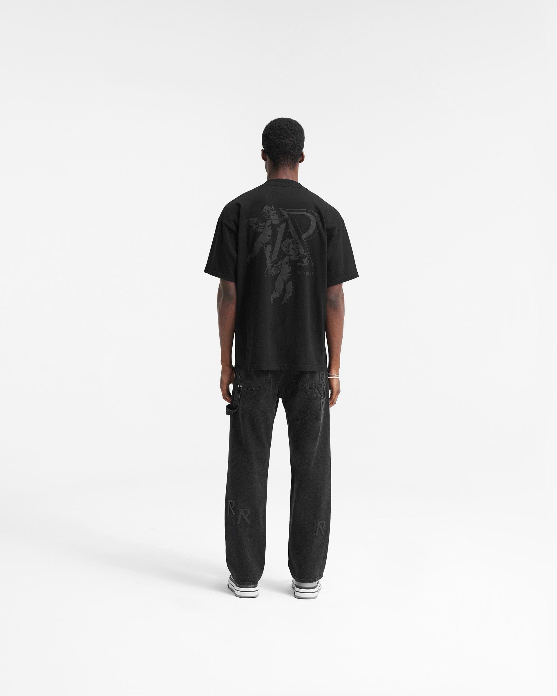 Cherub Initial T-Shirt - Black