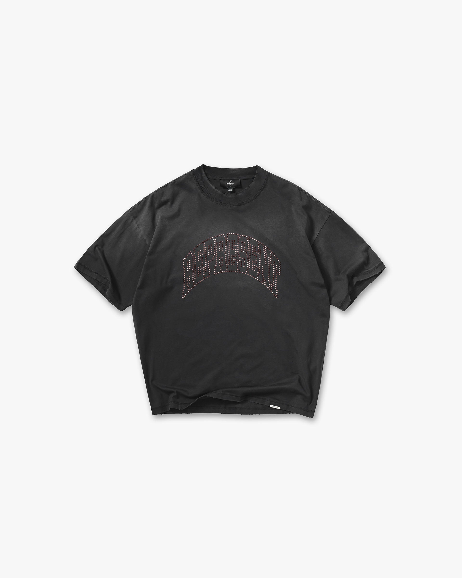 Embellished Represent T-Shirt - Stained Black