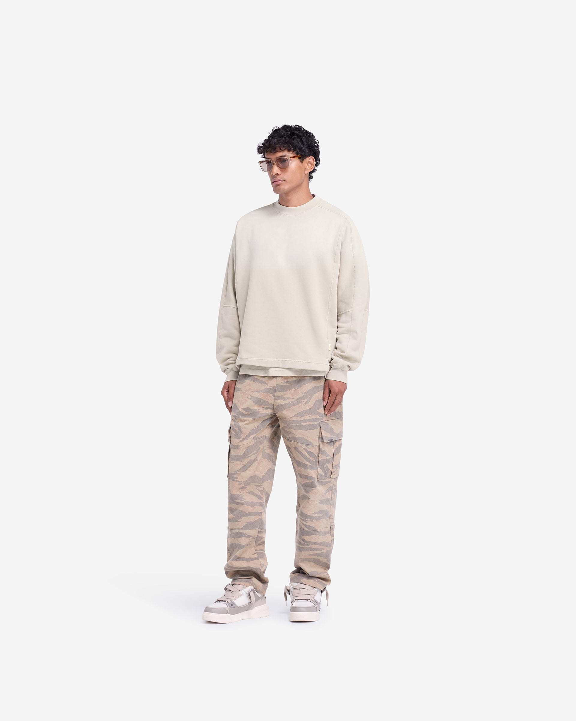 Stepped Hem Sweatshirt - Oat