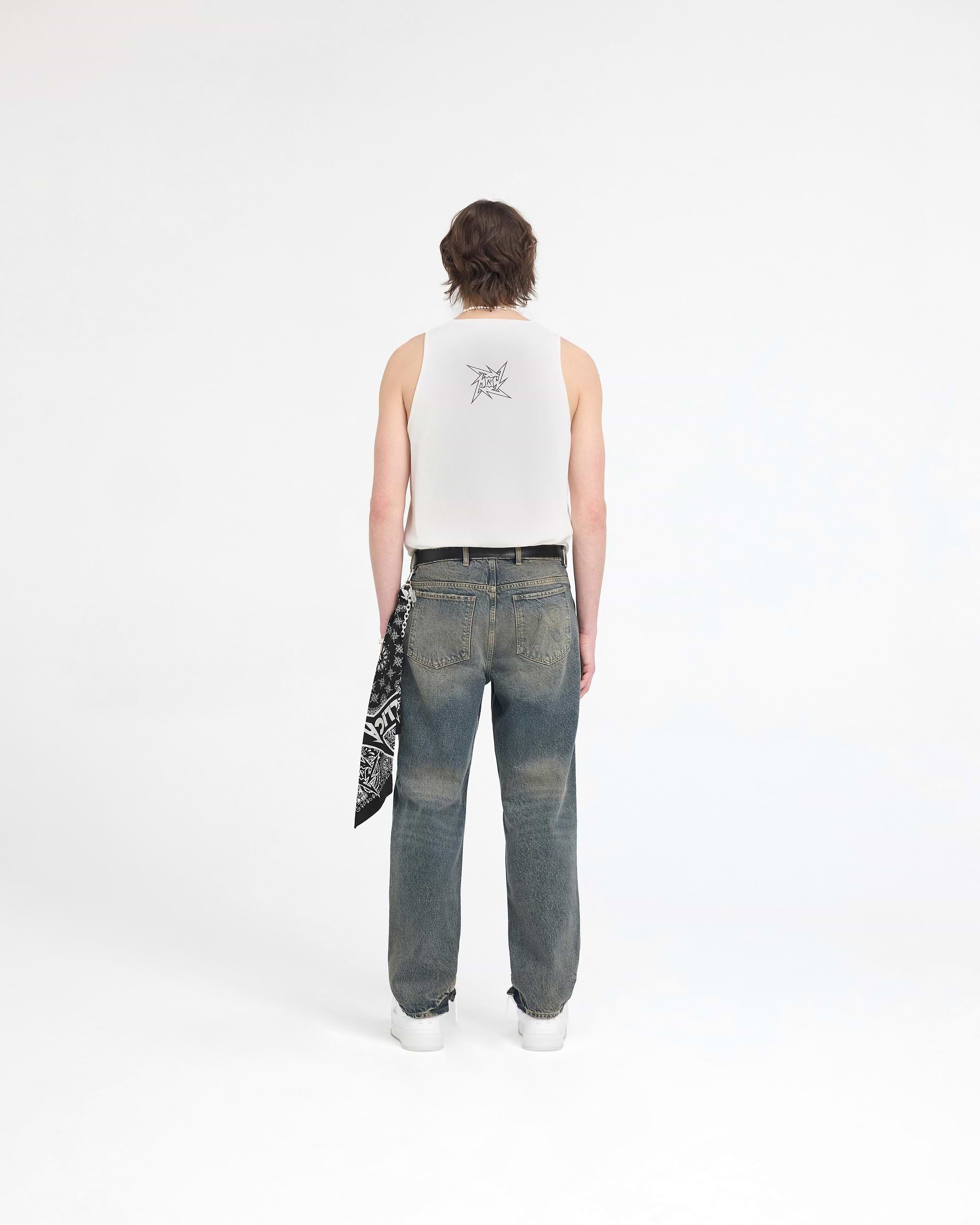 Represent X Metallica Local Crew Vest - Flat White