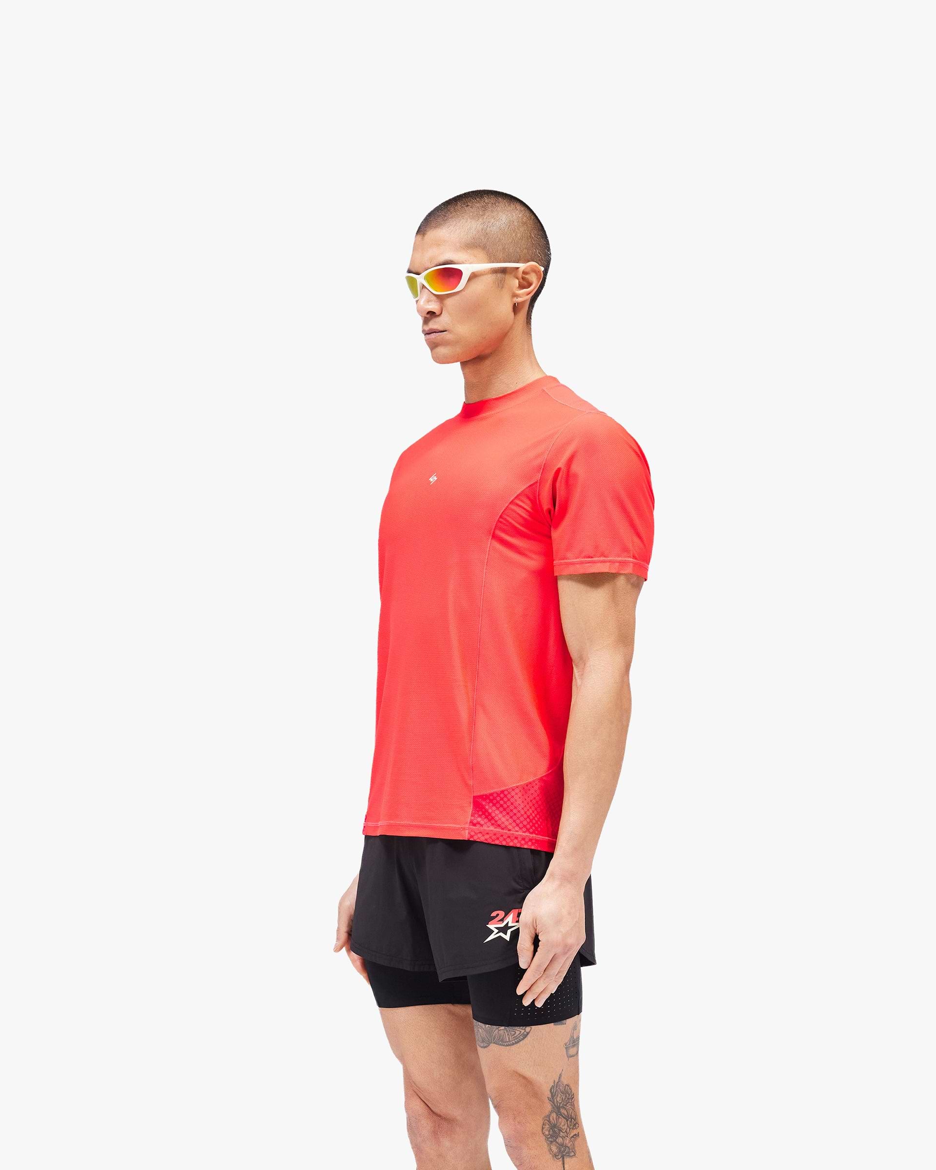 247 Hybrid T-Shirt - Red Fade Out