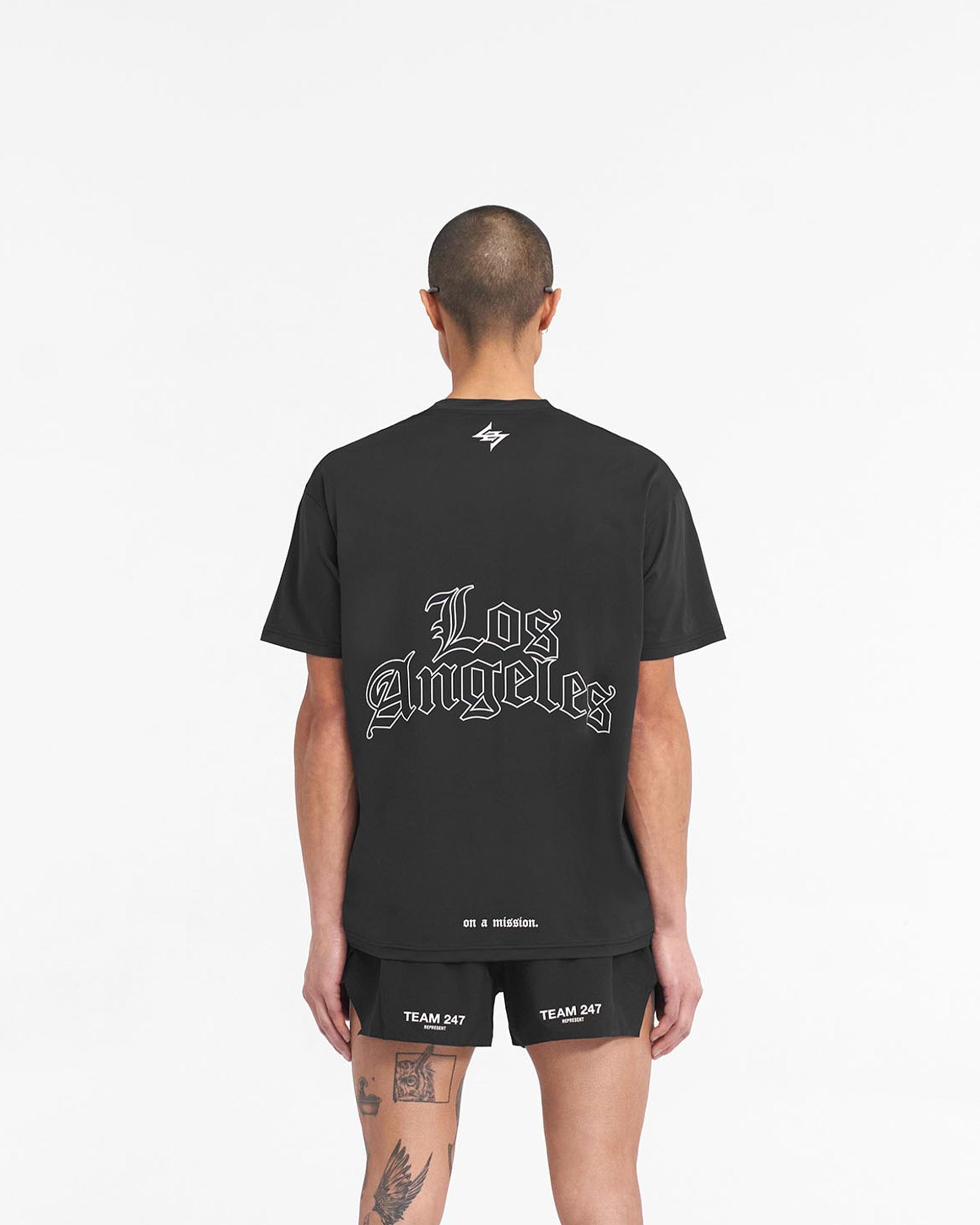 247 LA Marathon Oversized T-Shirt - Black