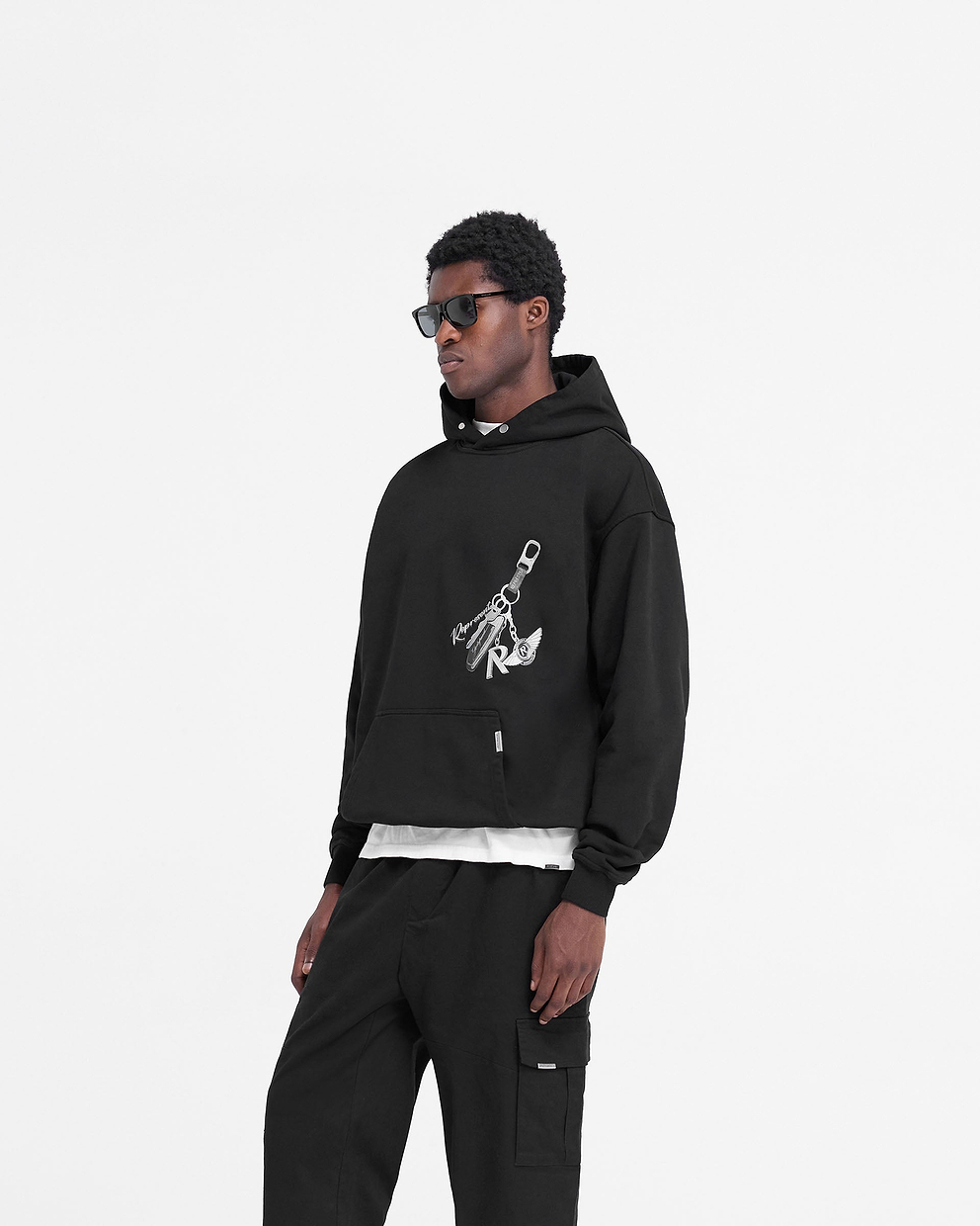 Keys To The Club Hoodie - Jet Black