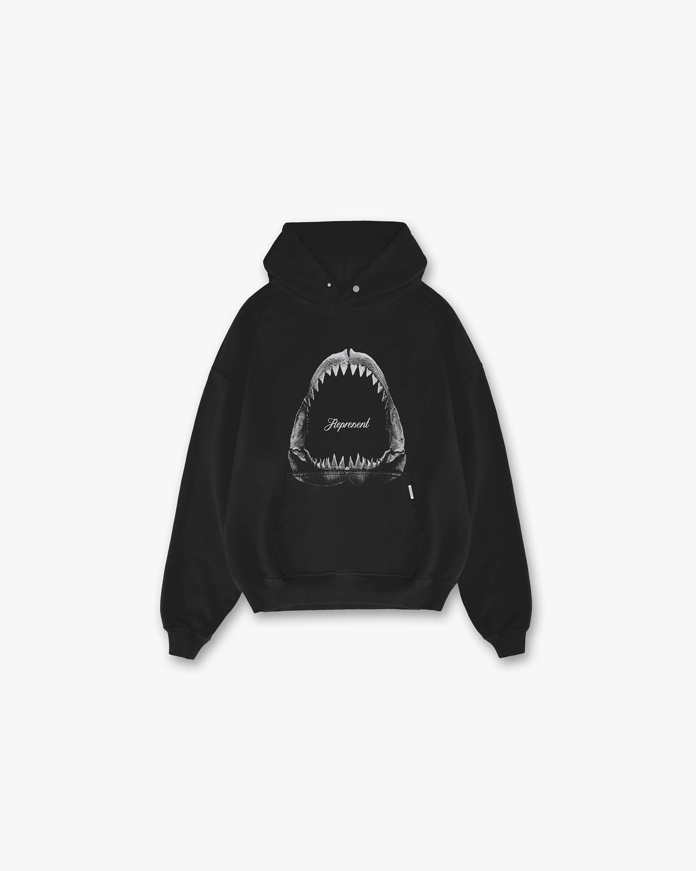 Off white shark hoodie clearance
