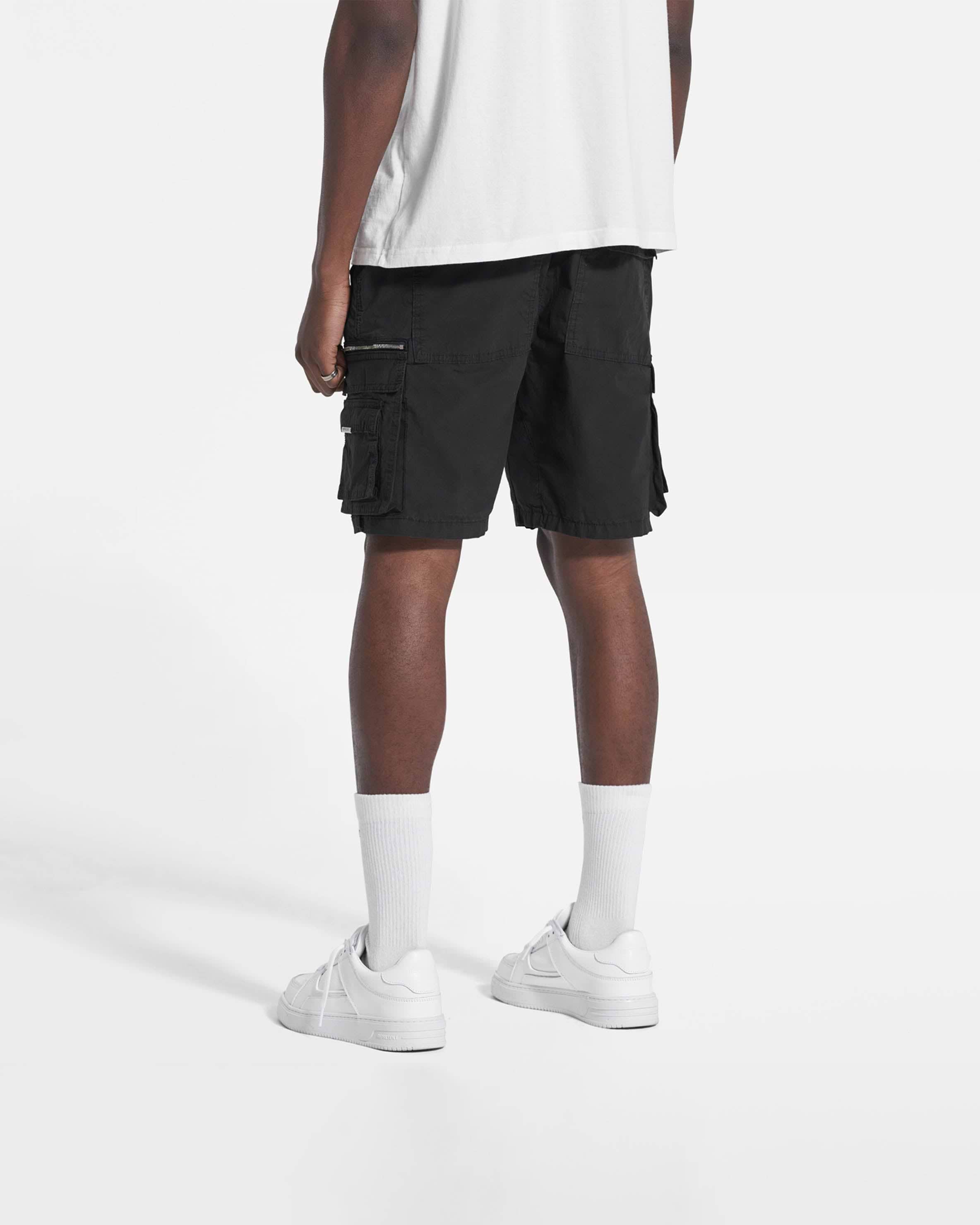 Cargo shorts top for men black