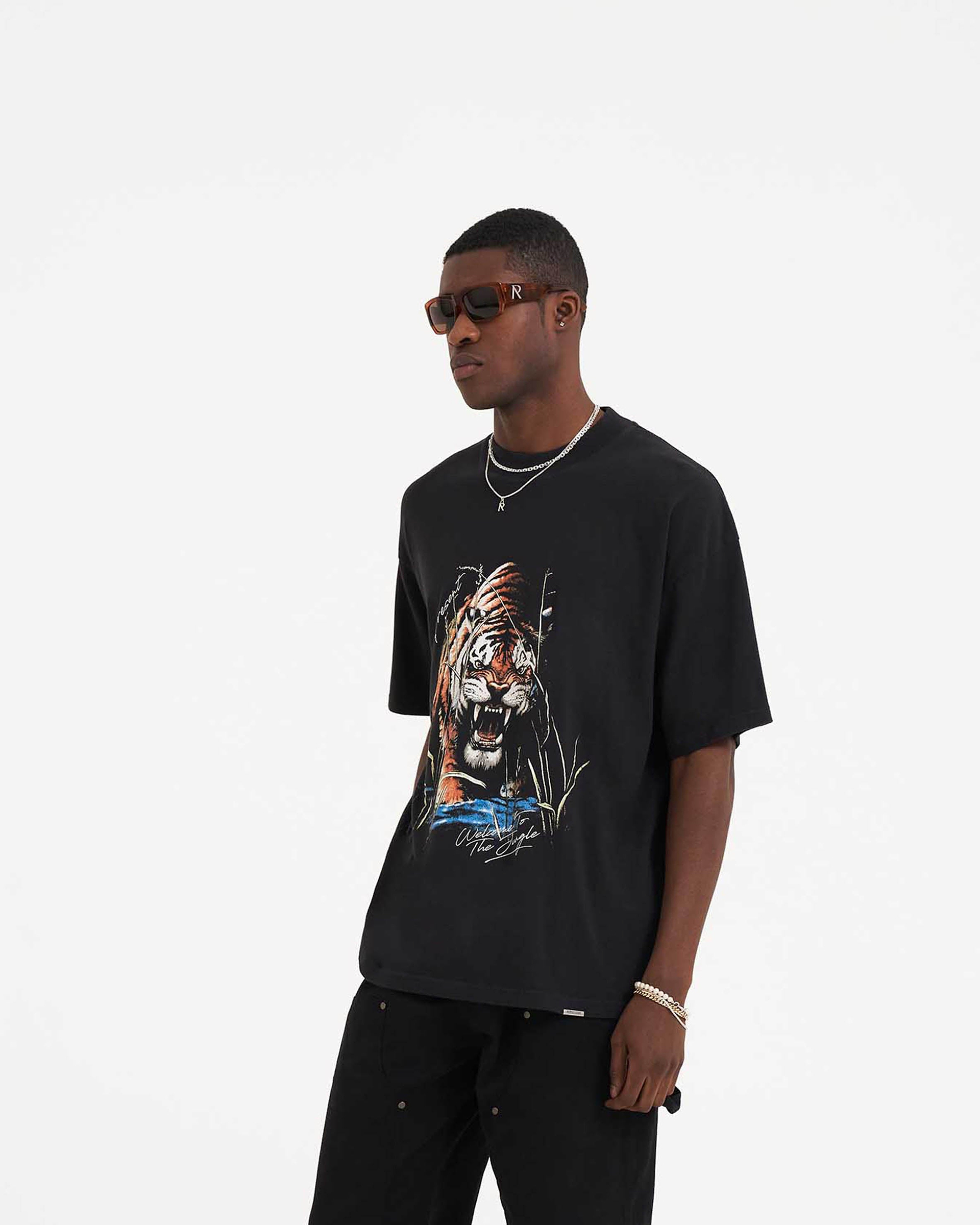 Welcome To The Jungle T-Shirt - Off Black