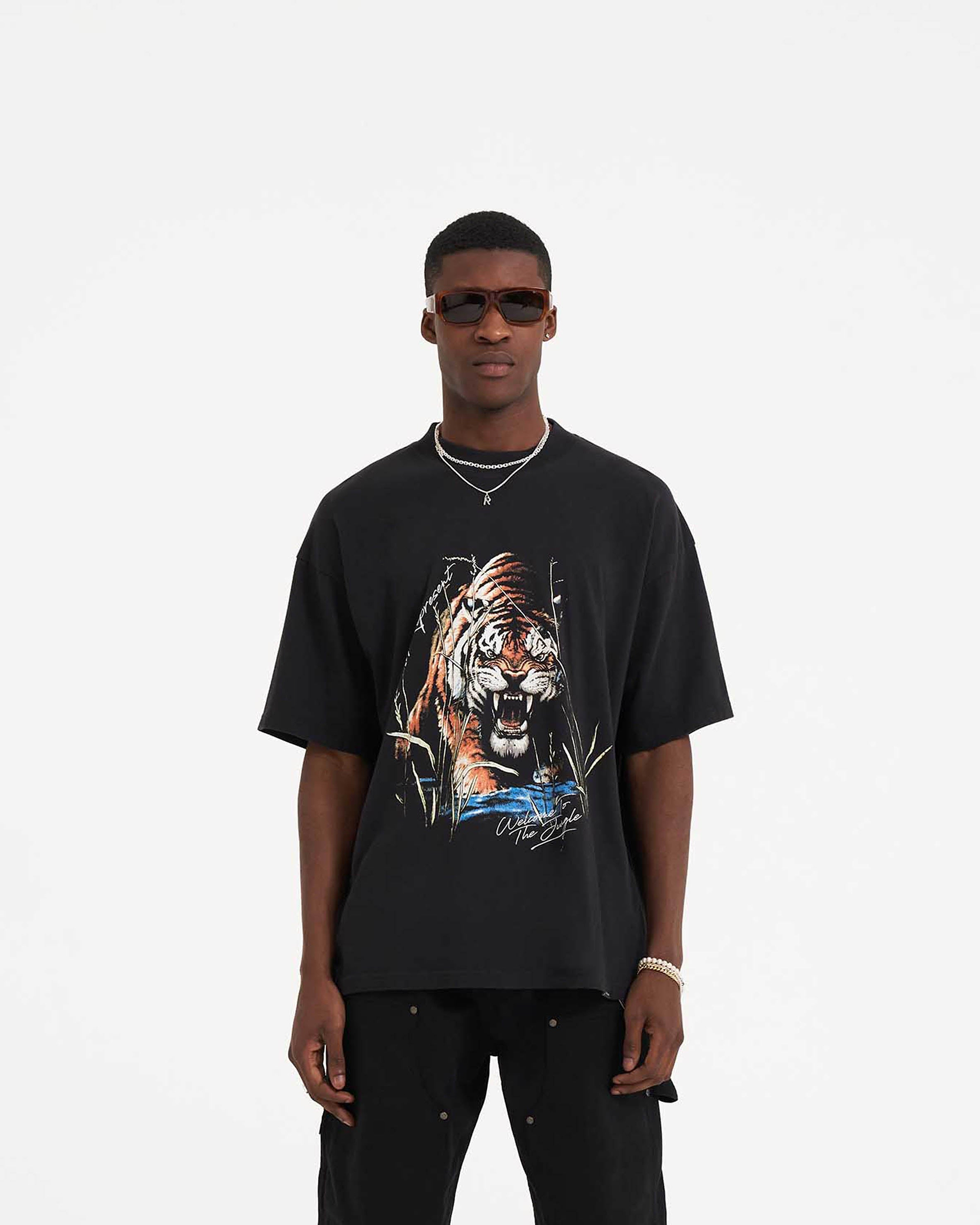 Welcome To The Jungle T-Shirt - Off Black
