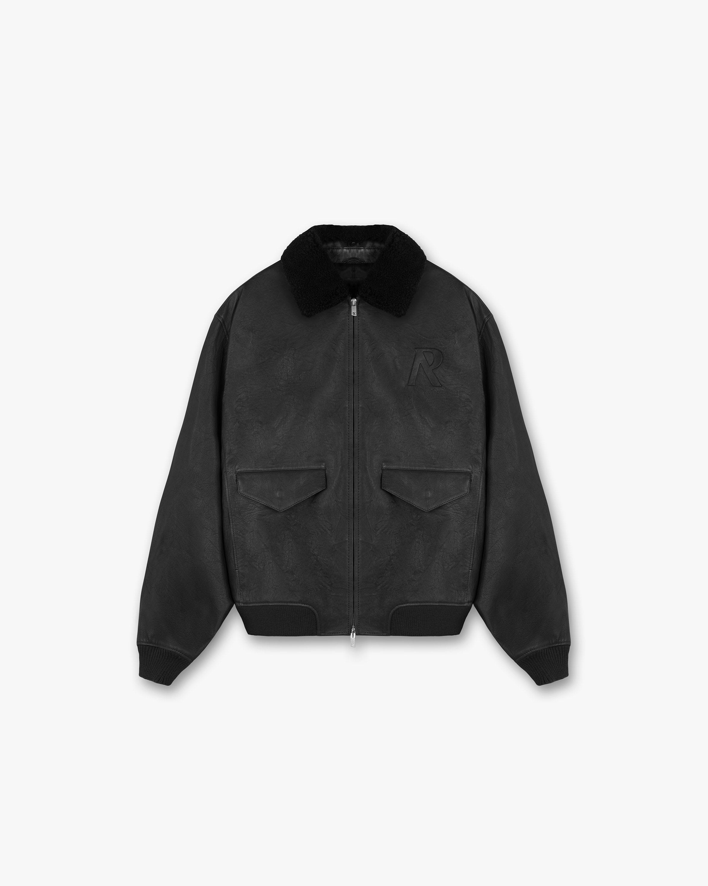 Mens leather flight top jackets uk