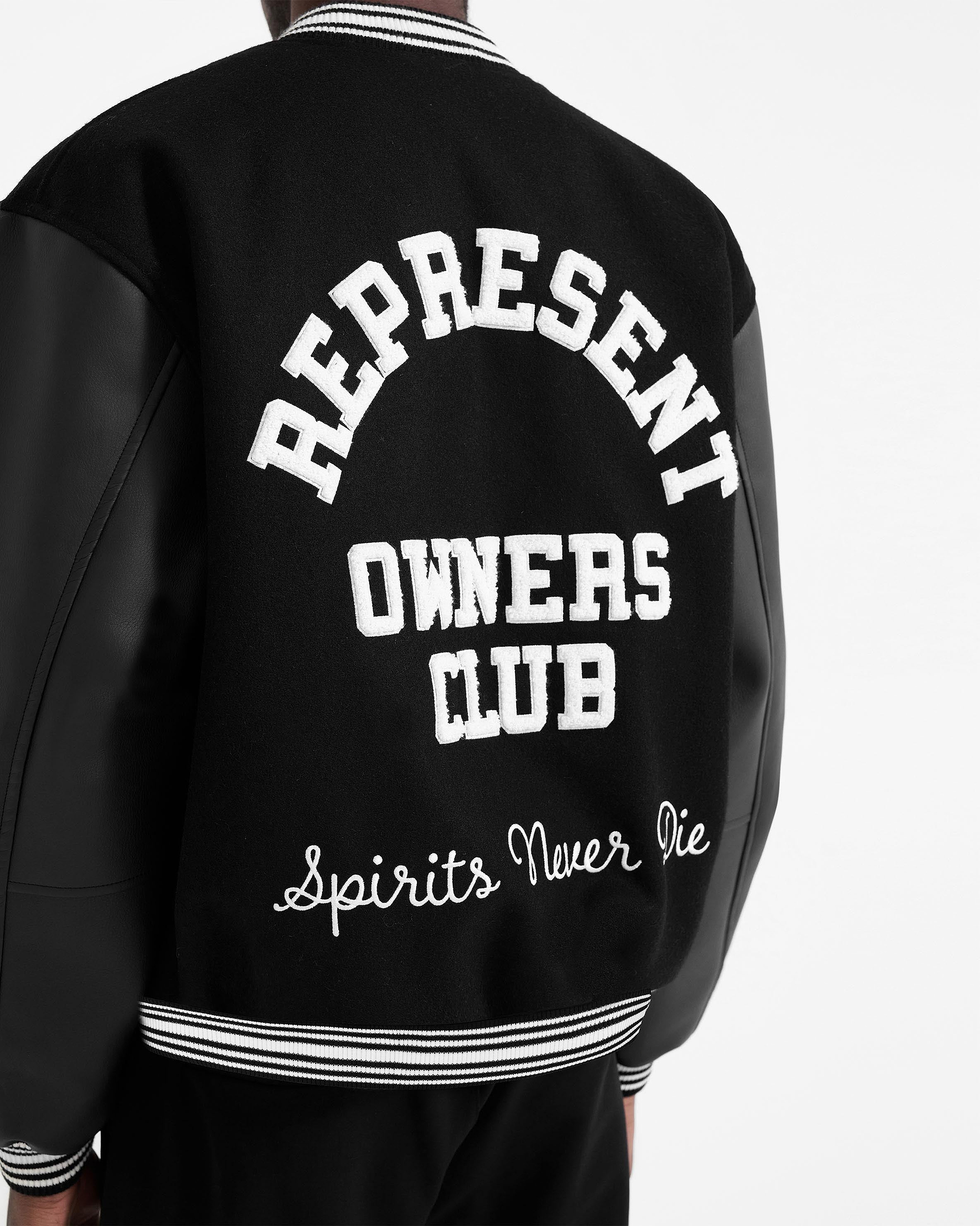 Members Club Applique Varsity Jacket