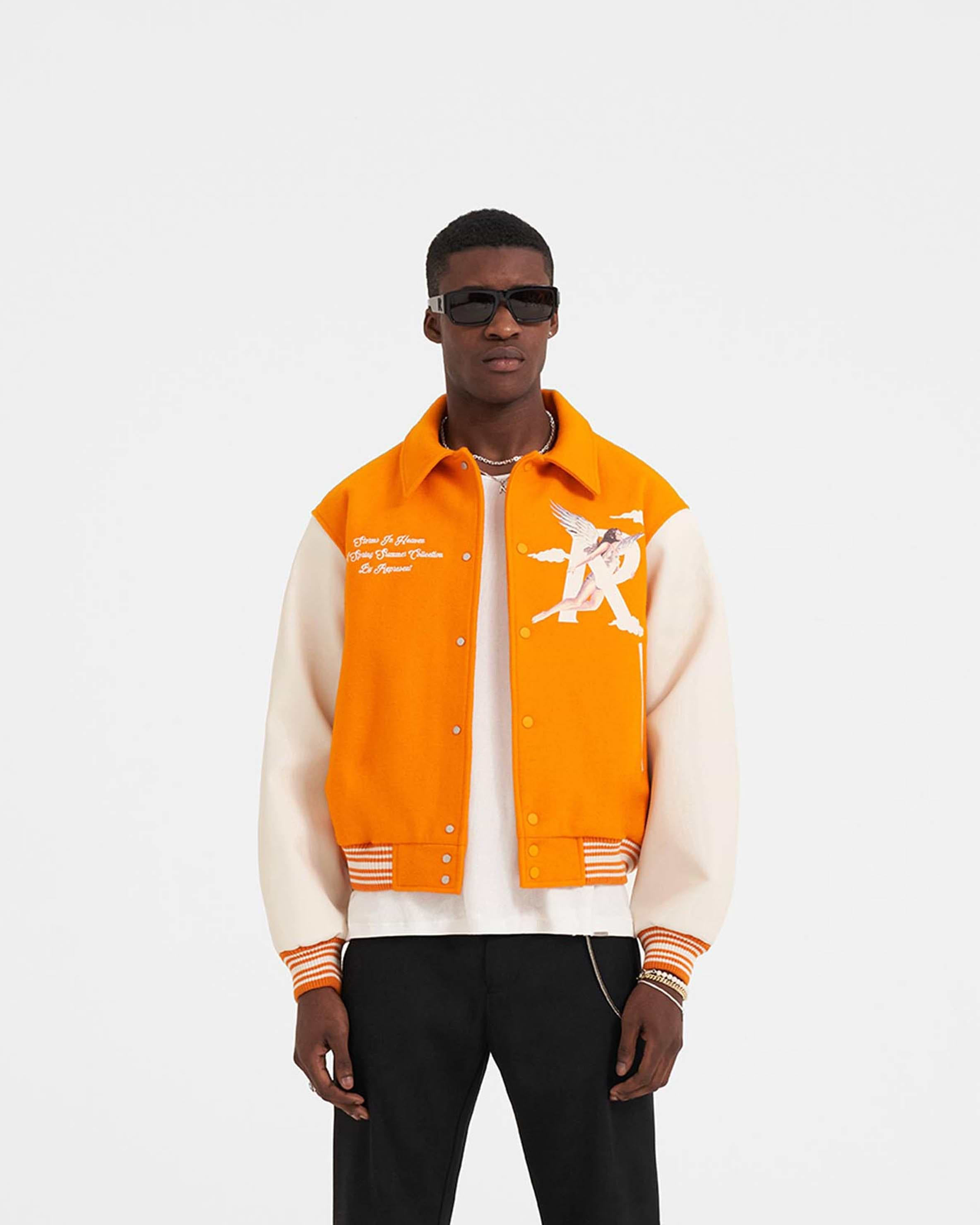 Bright on sale orange jacket