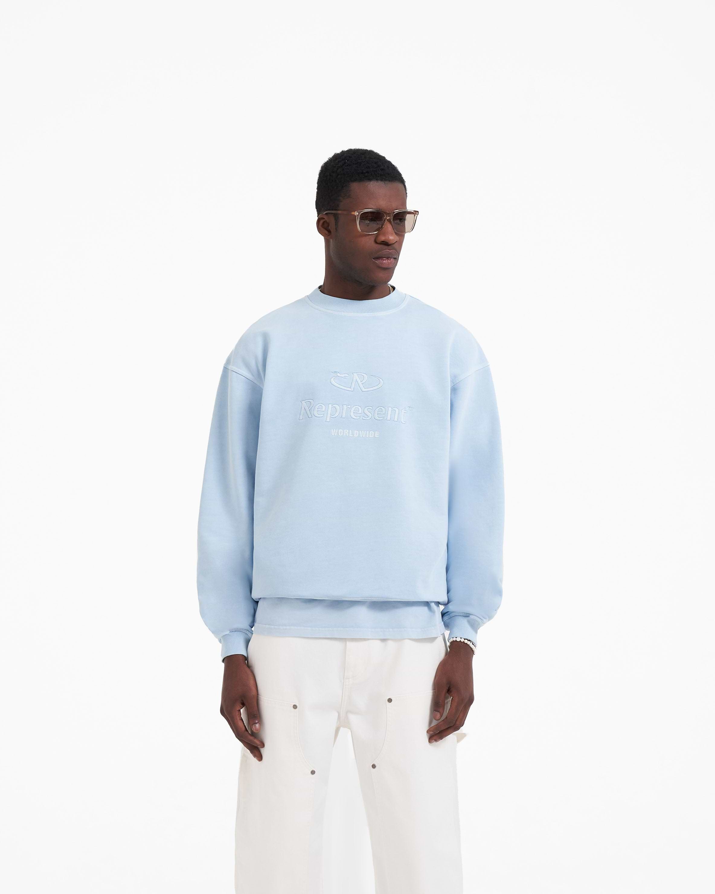 Worldwide Sweater Powder Blue REPRESENT CLO