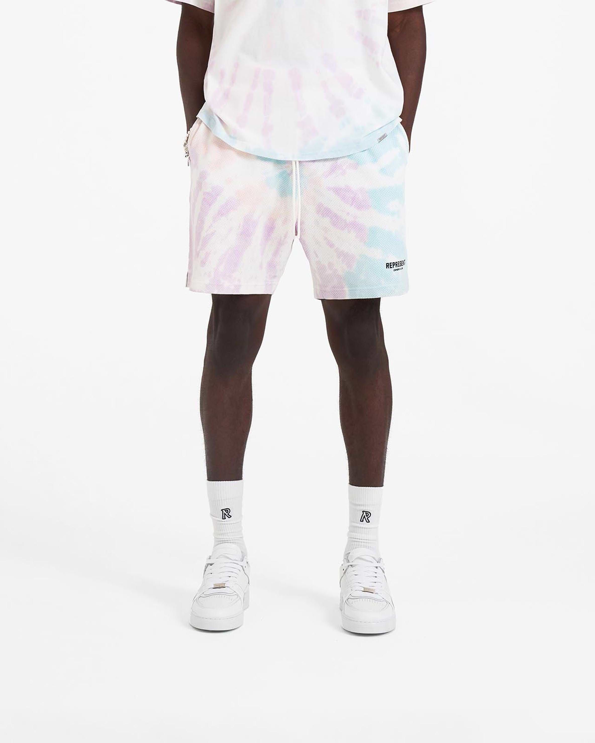 Tie dye athletic shorts on sale