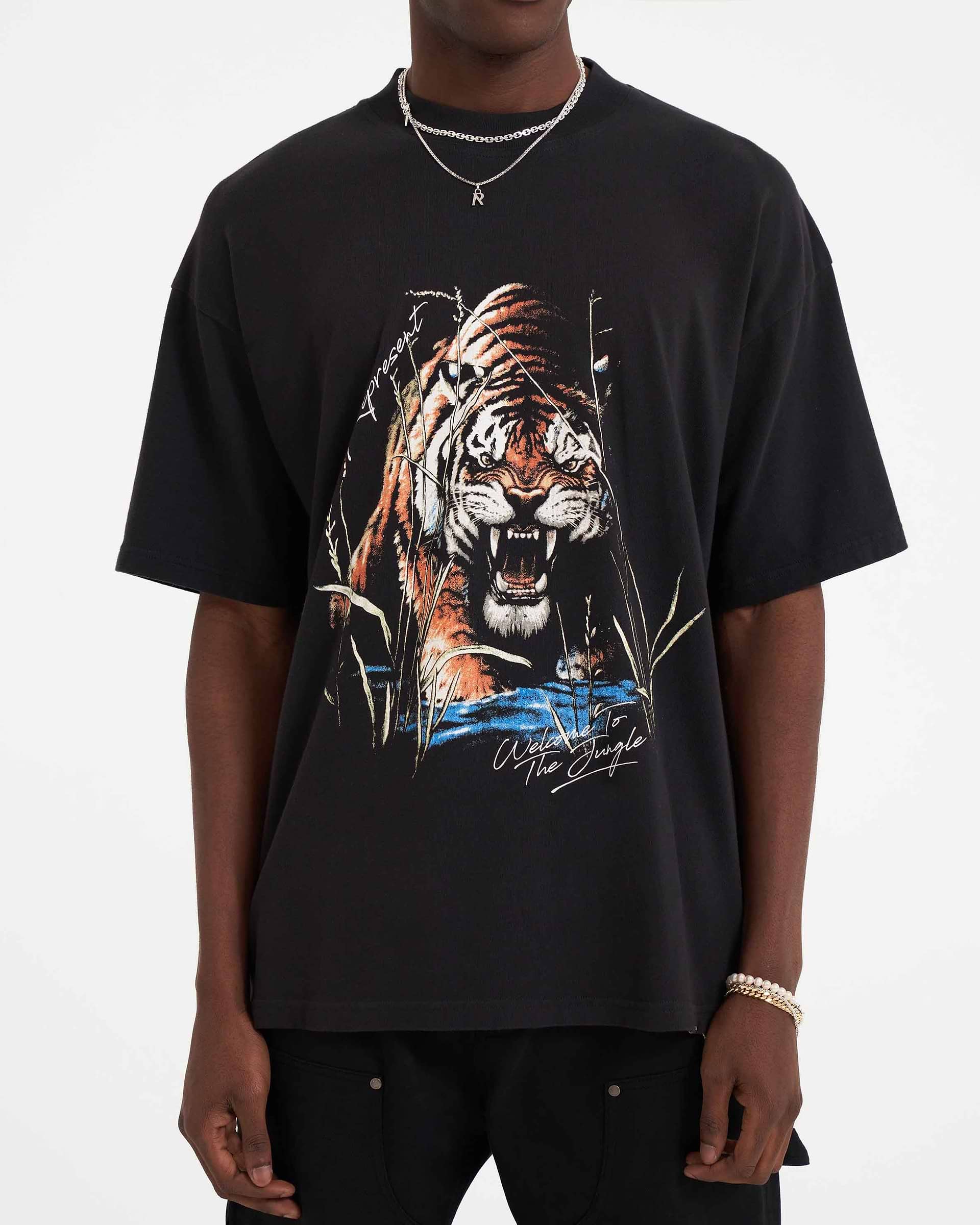 Welcome To The Jungle T-Shirt - Off Black