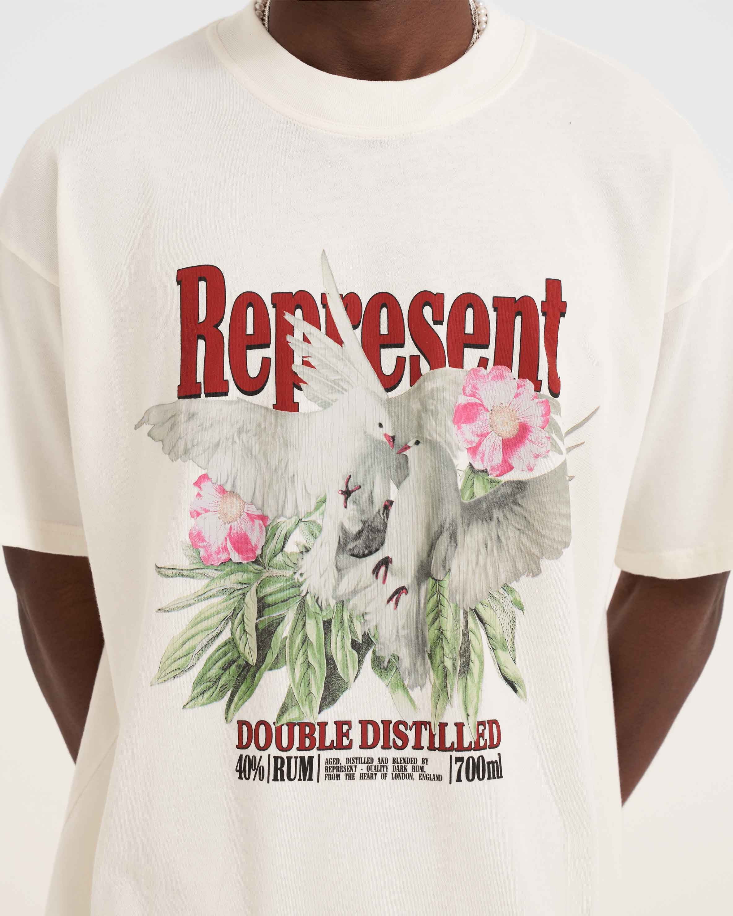 洋楽 TE: What You Represent? Double Distilled T-Shirt | Flat White | REPRESENT