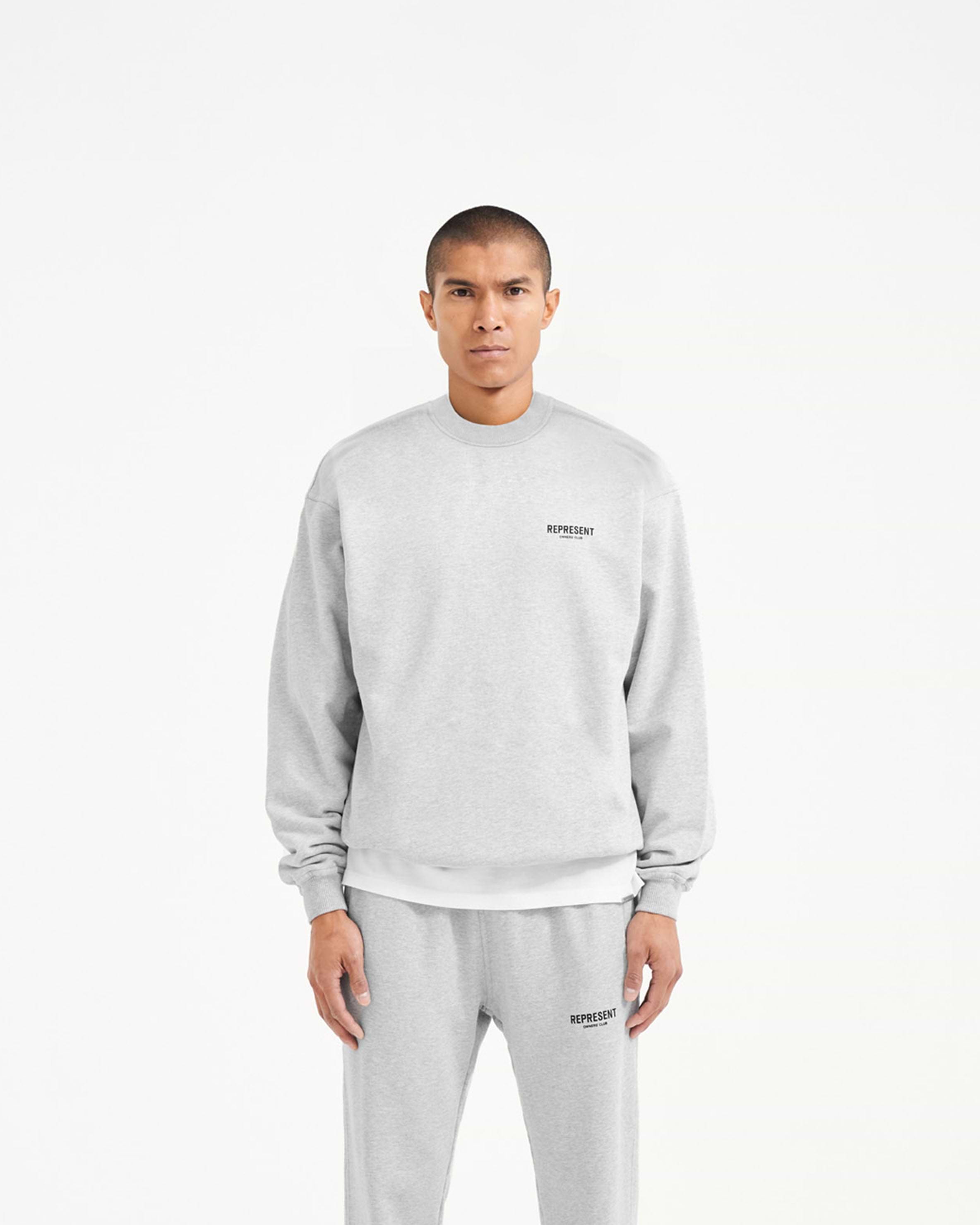 Represent Owners Club Sweater Ash Grey