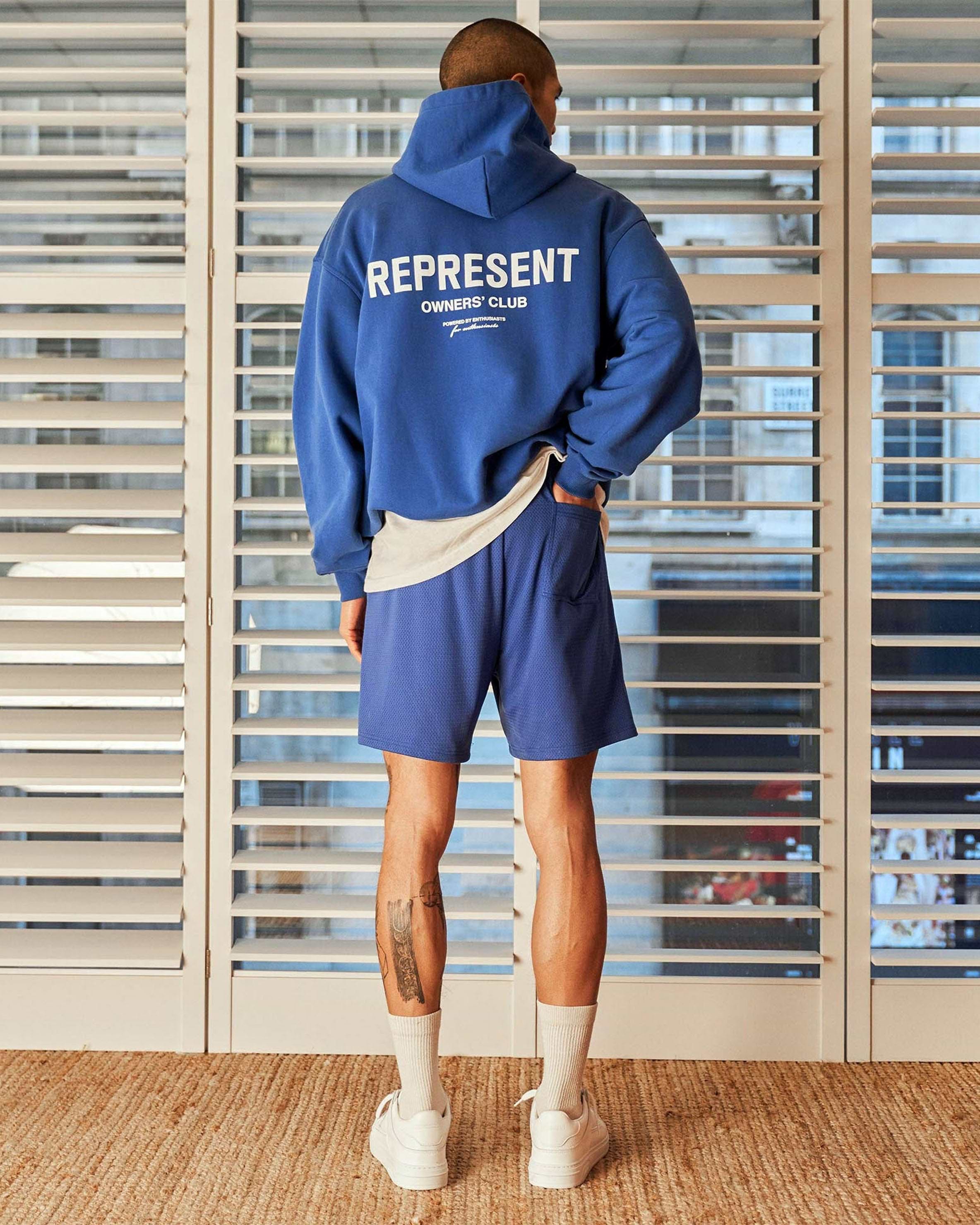 Represent Owners Club Mesh Shorts Cobalt Shorts REPRESENT CLO