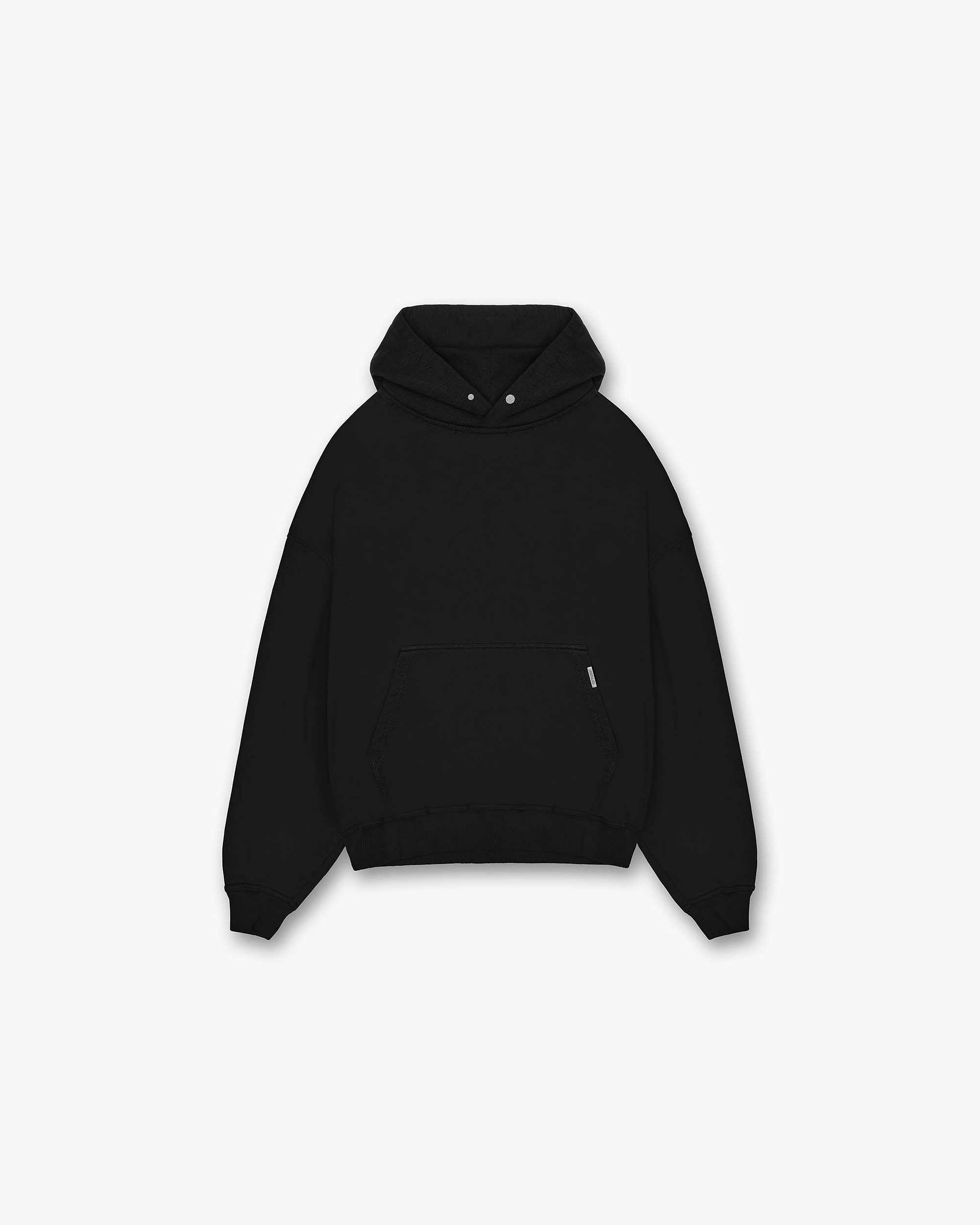 Blank Hoodie | Jet Black Hoodies BLANKS | Represent Clo