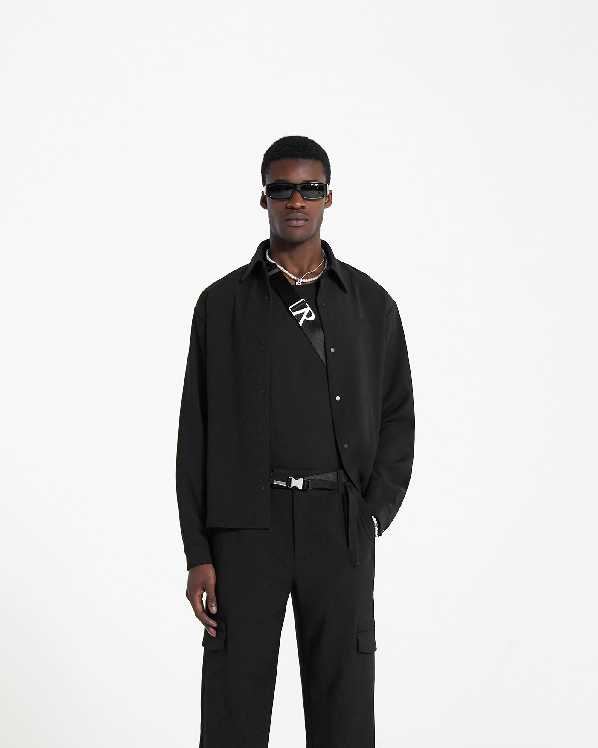 Initial Shirt | Jet Black Shirts FW23 | Represent Clo