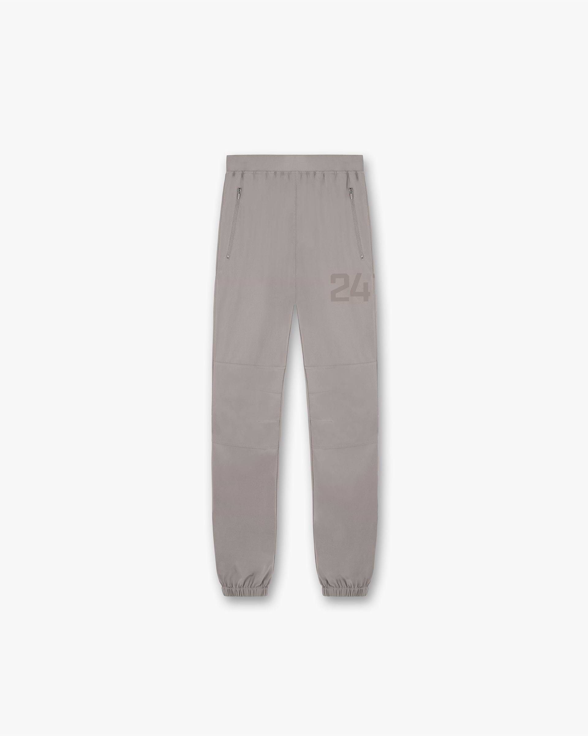 Front product image of kids grey sweatpants on a plain white background | 247 Training Pant in Cinder | Sweatpants with elasticated waistband and cuffs | 247 Pants | Represent Clo