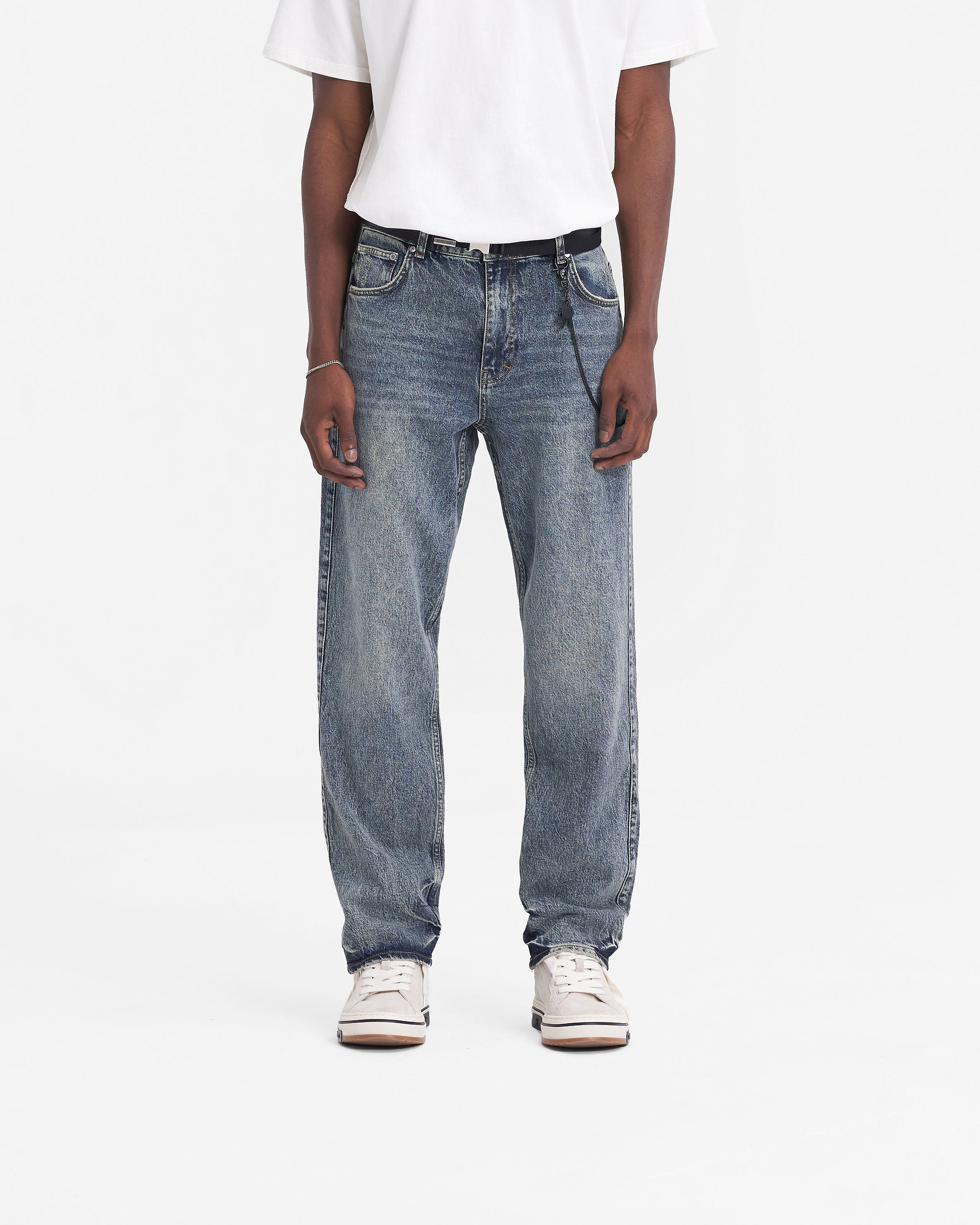 R2 Straight Leg Denim | Earl Blue Denim FW23 | Represent Clo