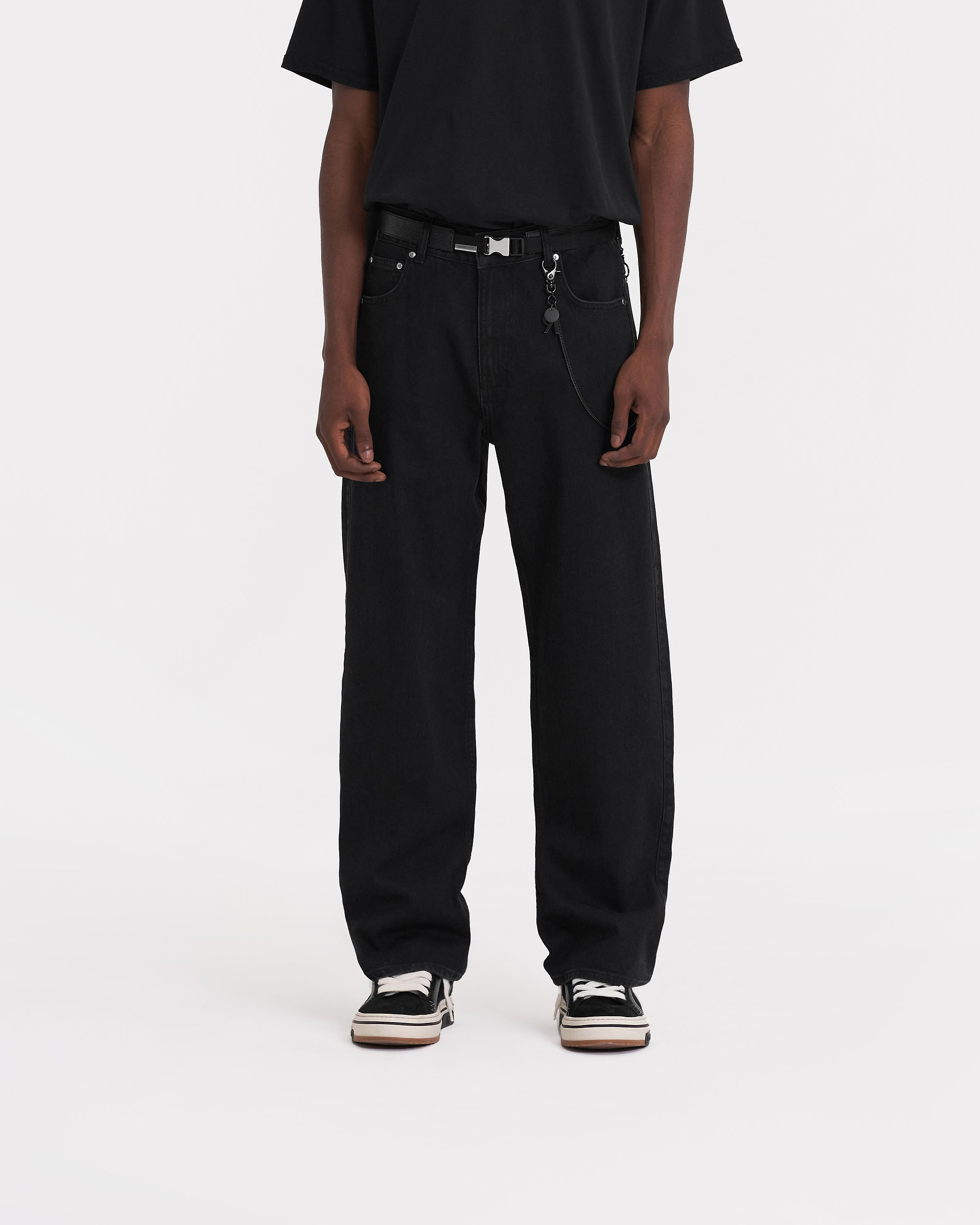 R3 Baggy Denim | Jet Black Denim FW23 | Represent Clo