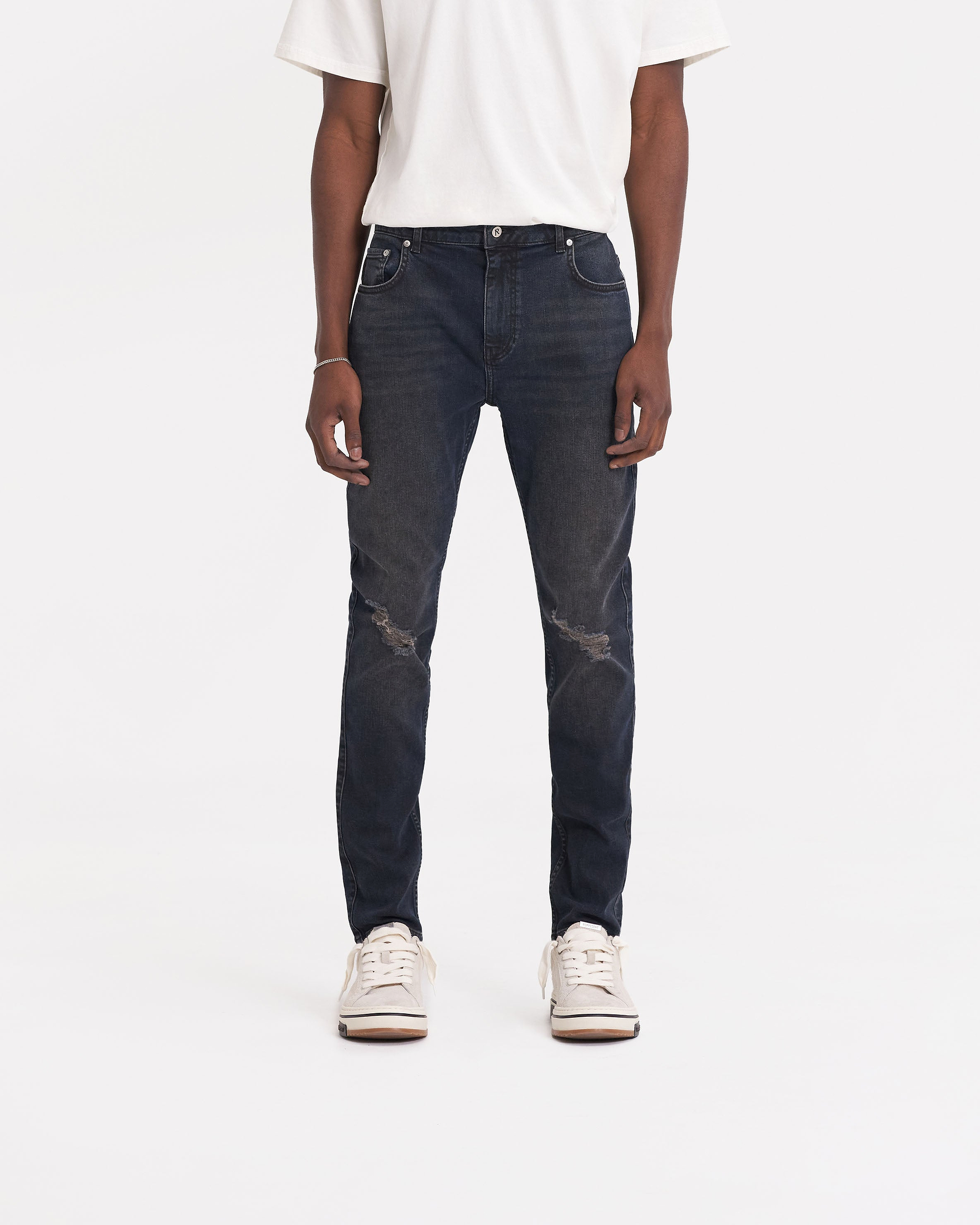 R1 Destroyer Denim | Studio Blue Denim FW23 | Represent Clo