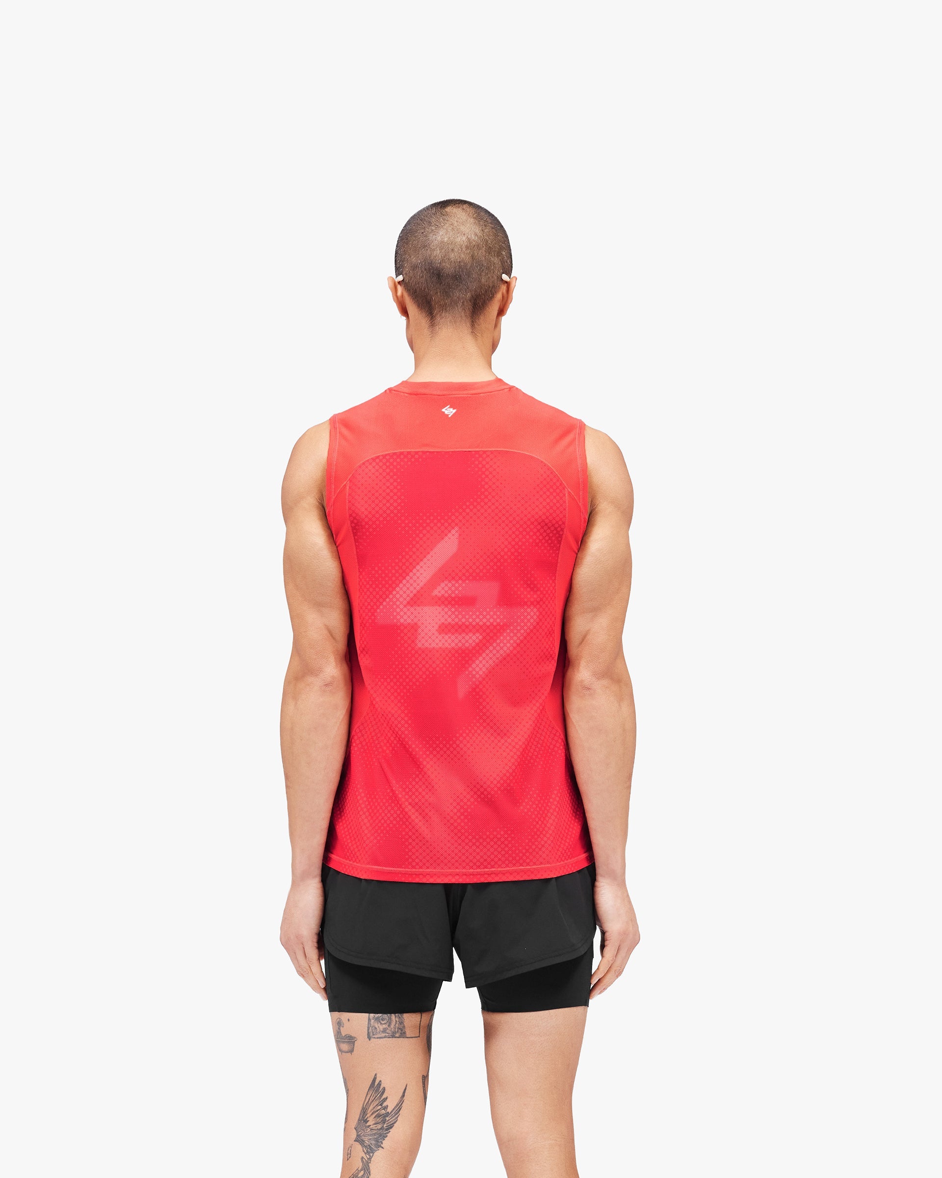 247 Hybrid Tank - Red Fade Out