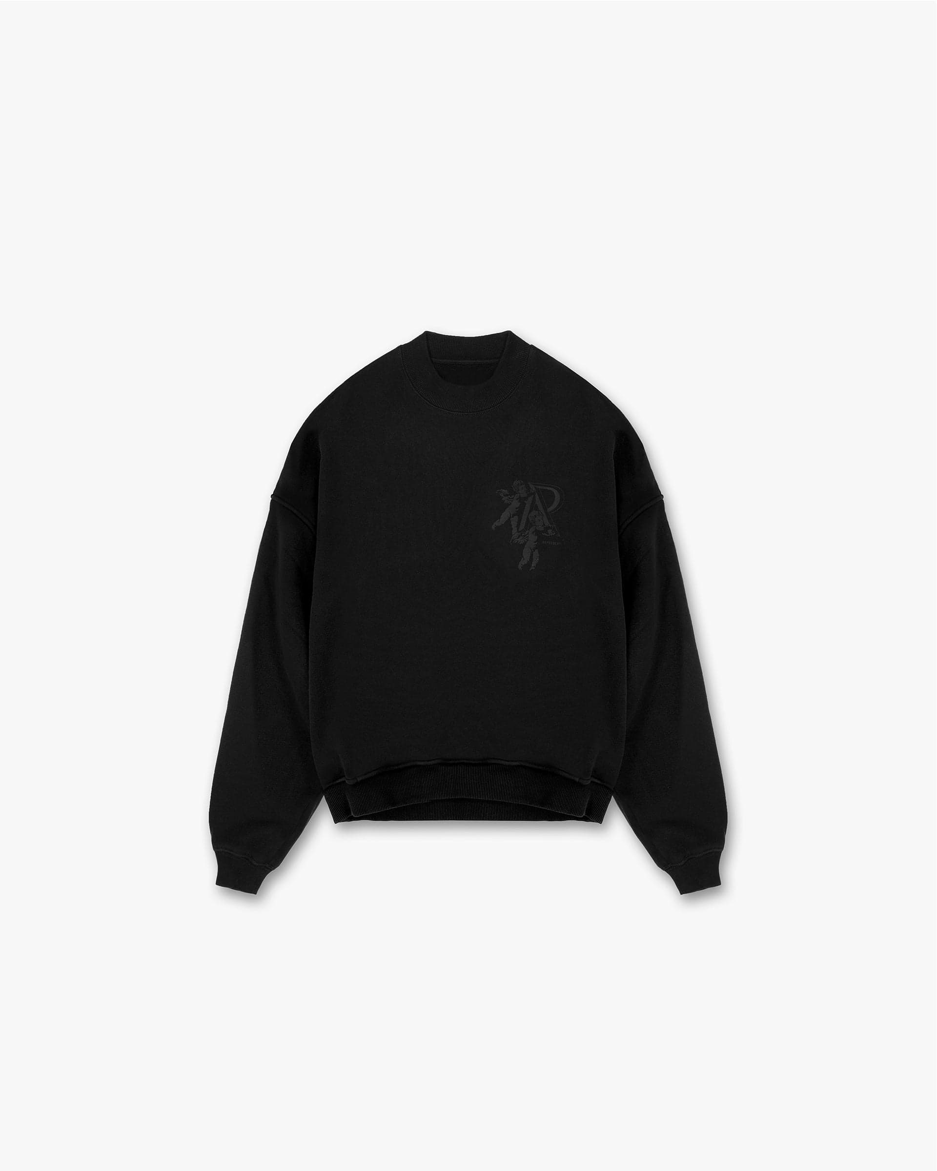 Cherub Initial Sweater - Jet Black