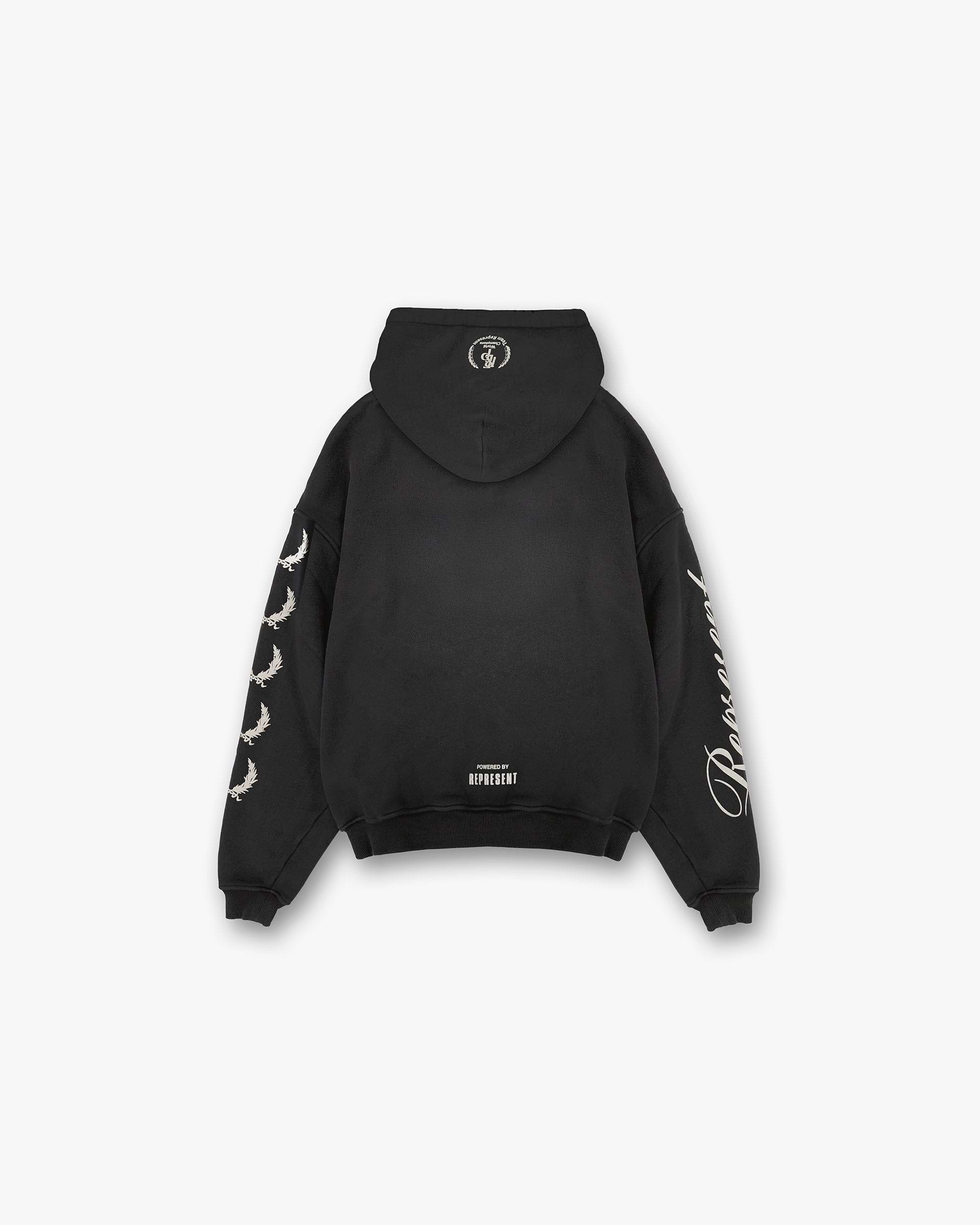 World Championship Hoodie - Stained Black | REPRESENT