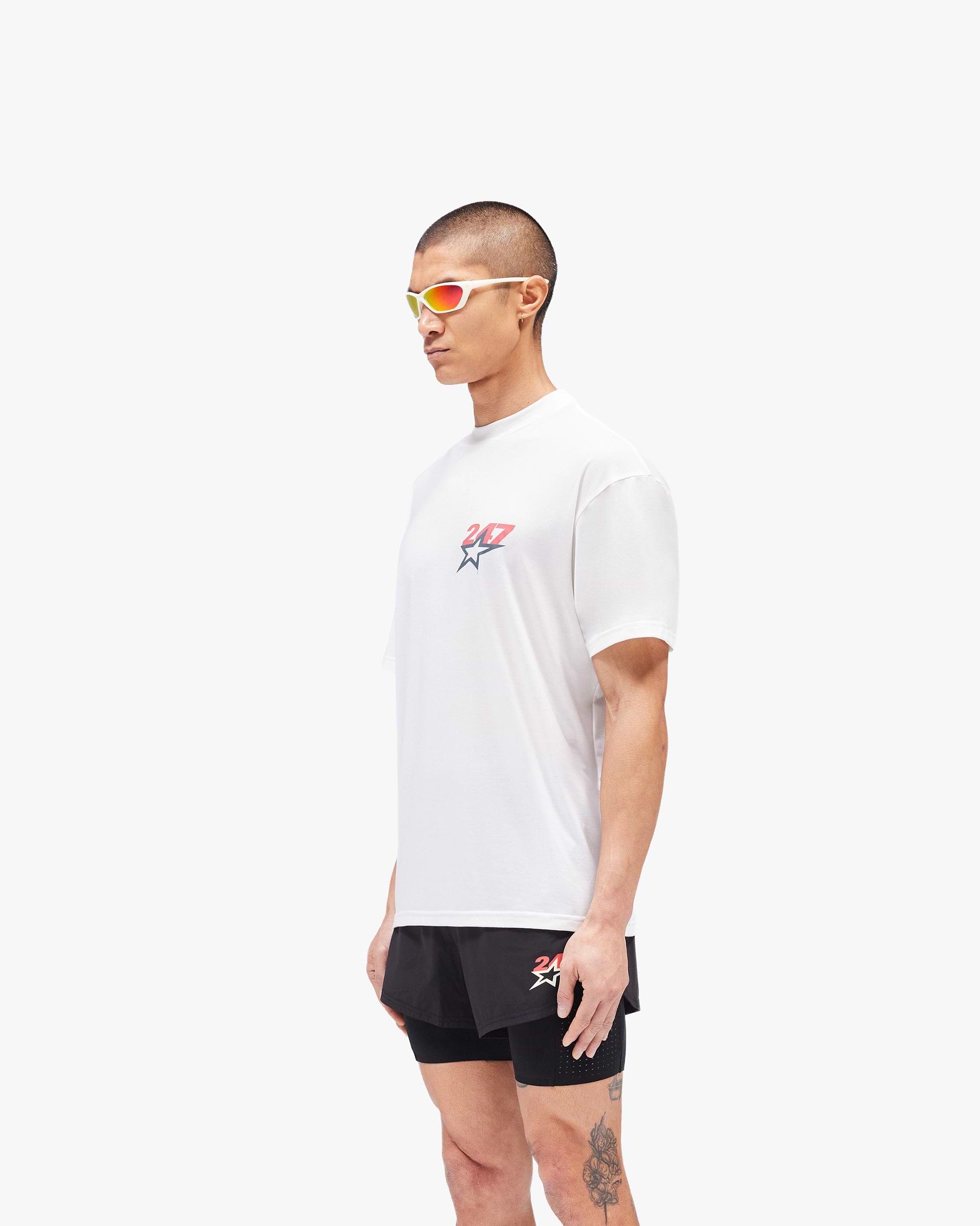 Team 247 Star Oversized T-Shirt - Flat White