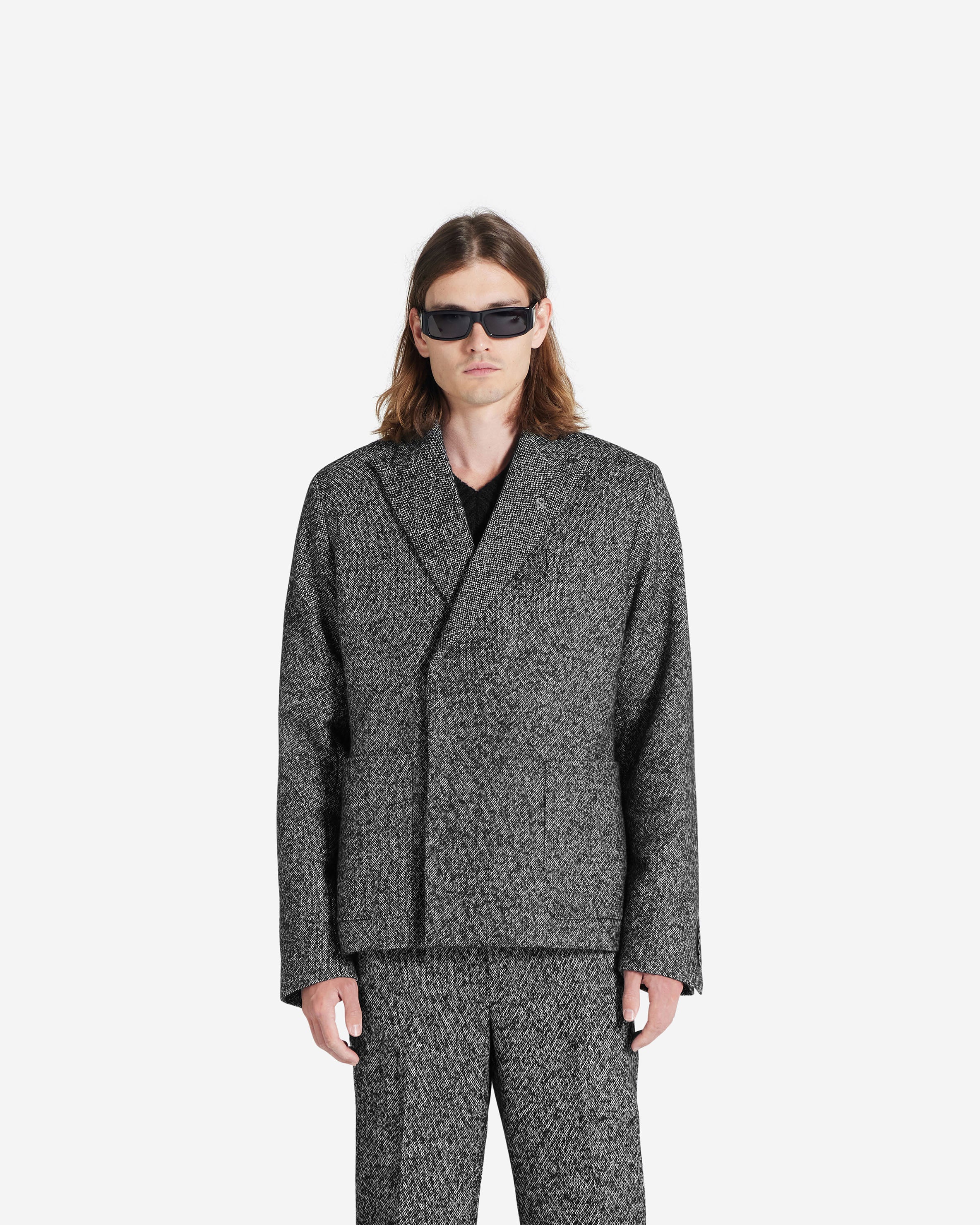 Double Breasted Blazer - Marble