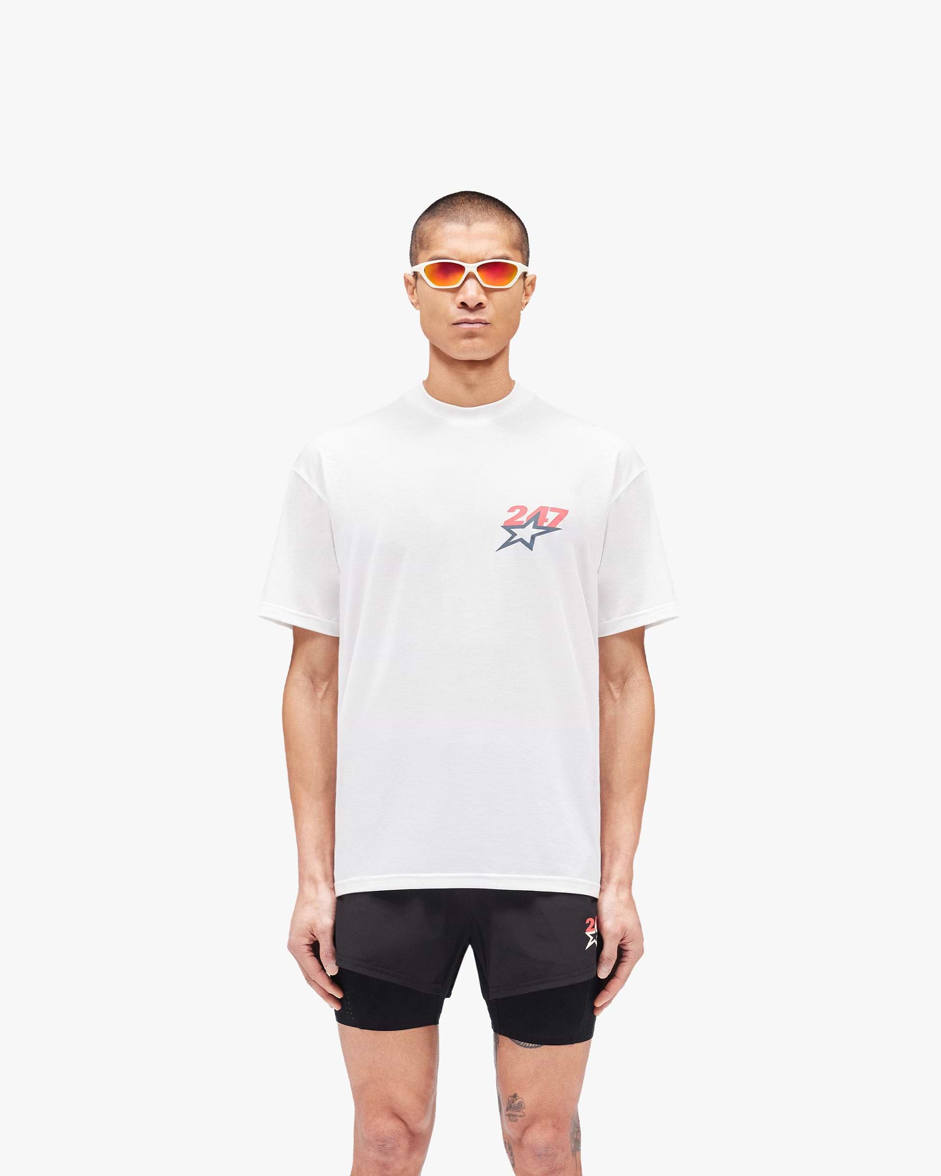 Team 247 Star Oversized T-Shirt - Flat White
