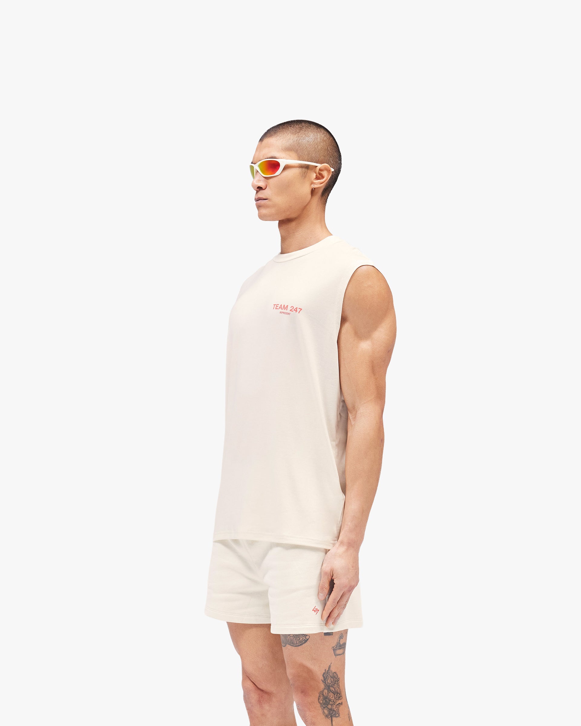 Team 247 Oversized Tank - Cream