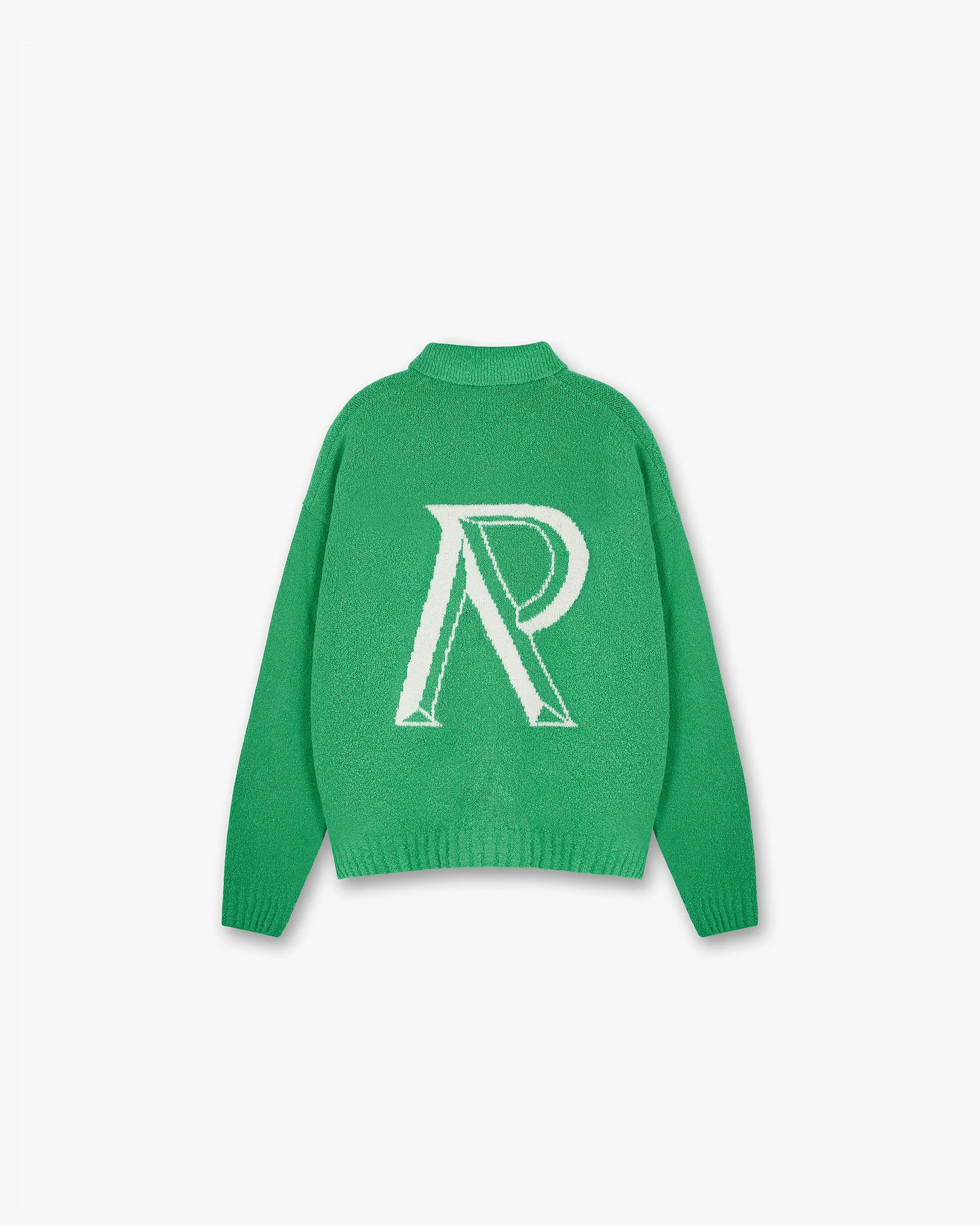 Initial Boucle Polo | Island Green Knitwear FW23 | Represent Clo