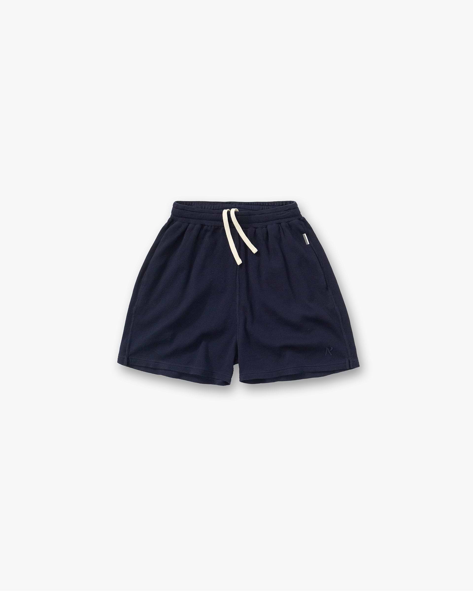 Initial Waffle Shorts - Midnight Navy