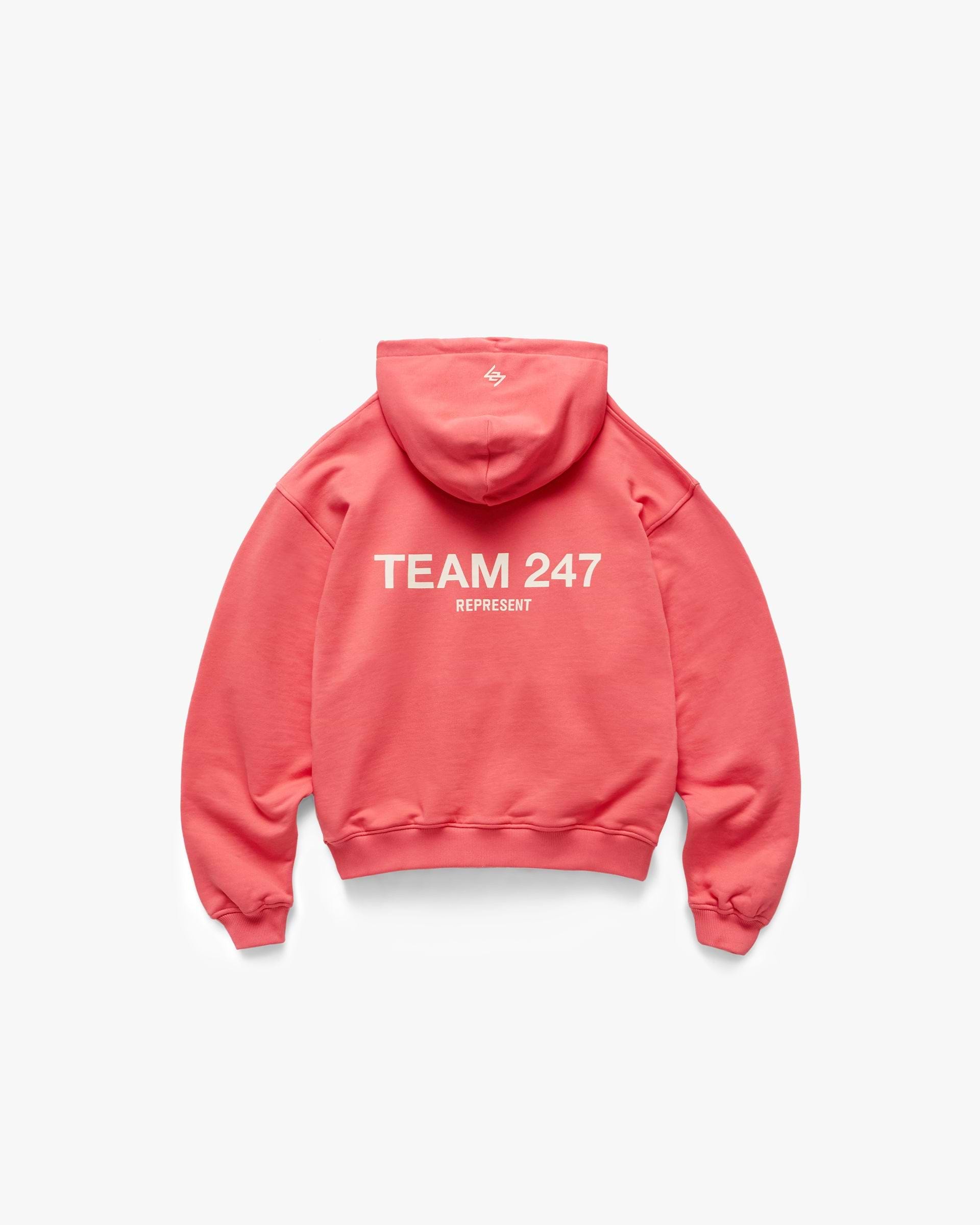 Team 247 Oversized Hoodie - Racing Red