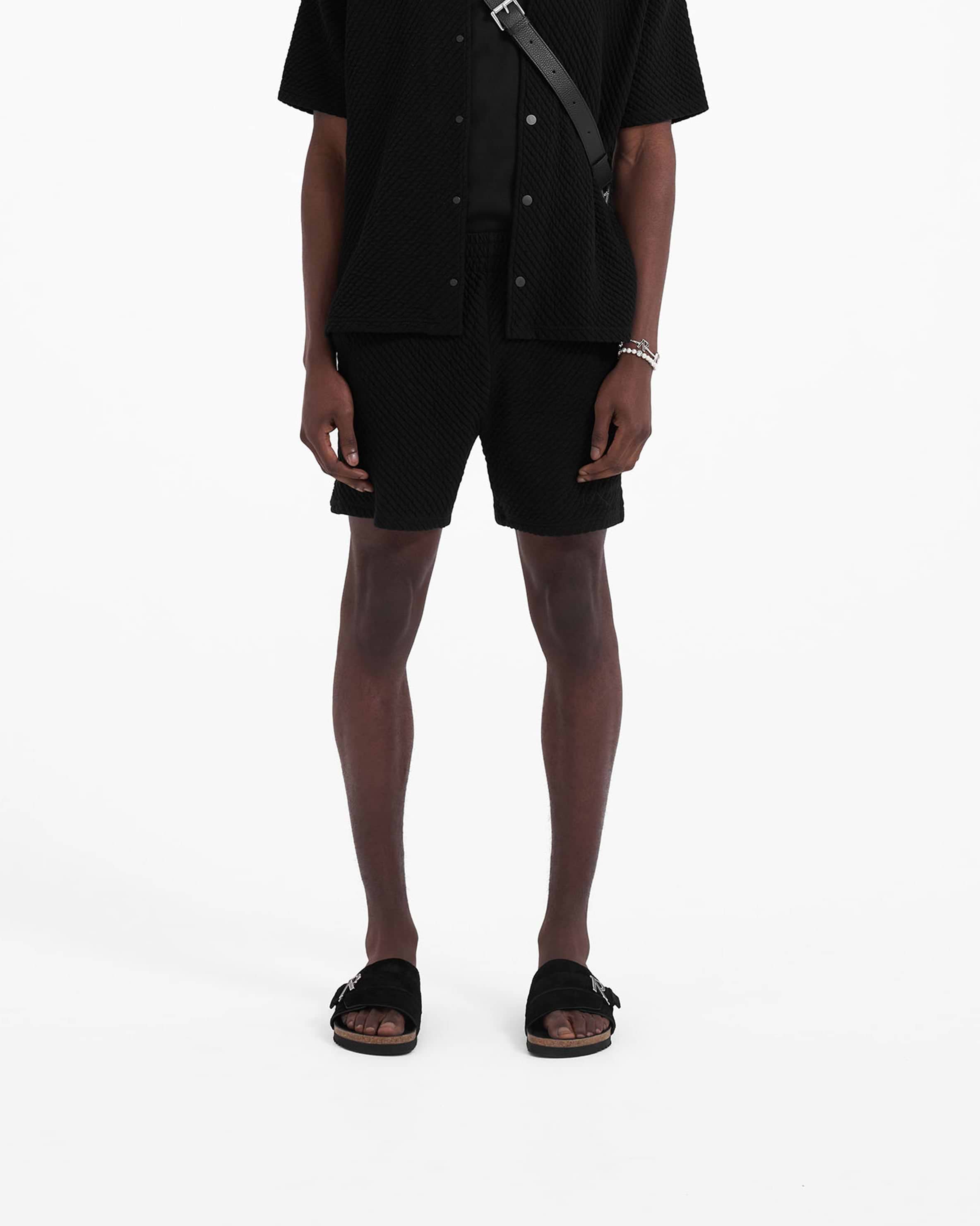Ottoman Shorts | Black Shorts SC23 | Represent Clo
