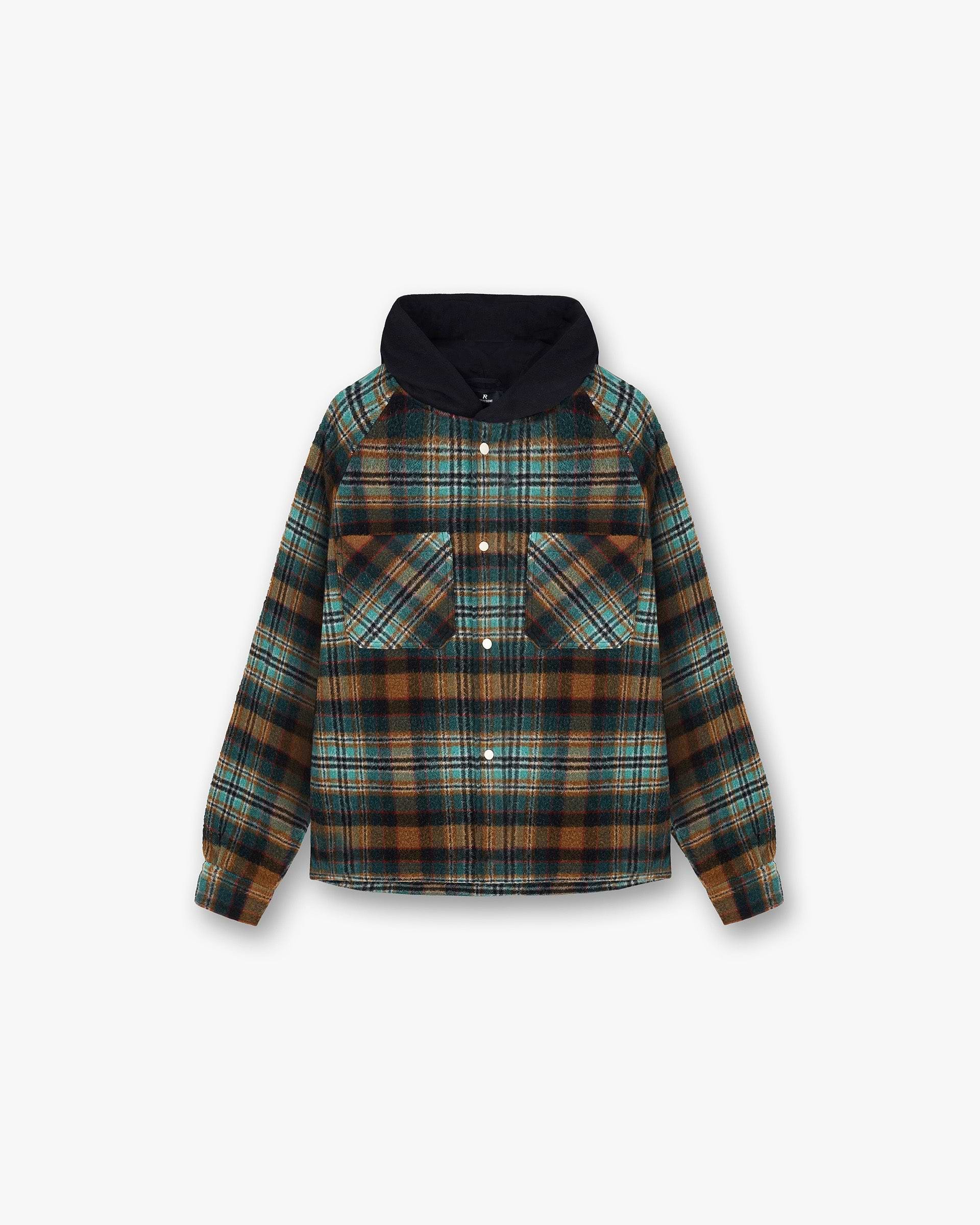 Hooded Overshirt - Check