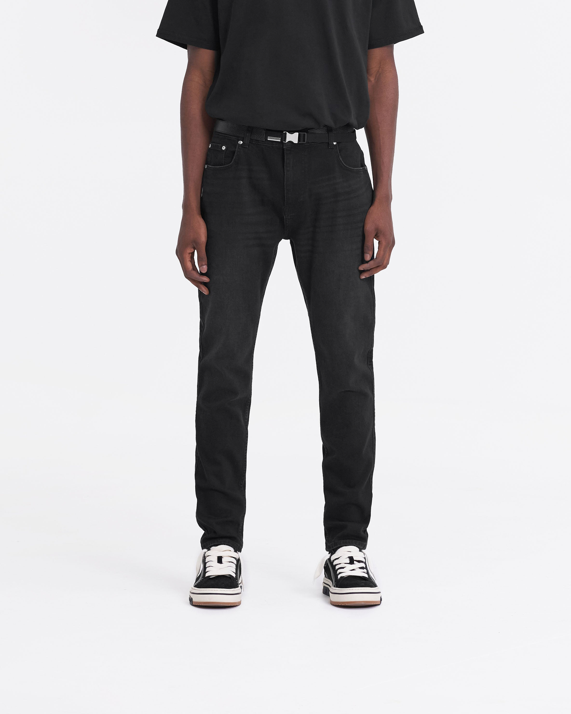 R1 Essential Denim | Black Denim FW23 | Represent Clo