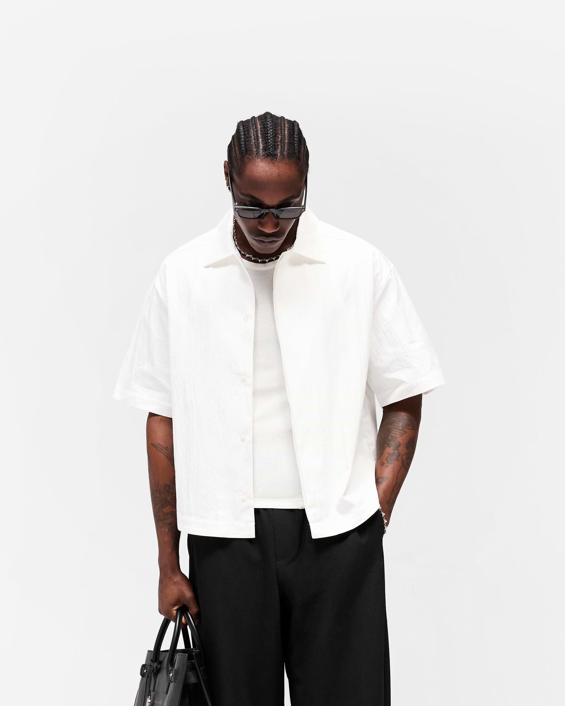 Initial Short Sleeve Shirt - Flat White