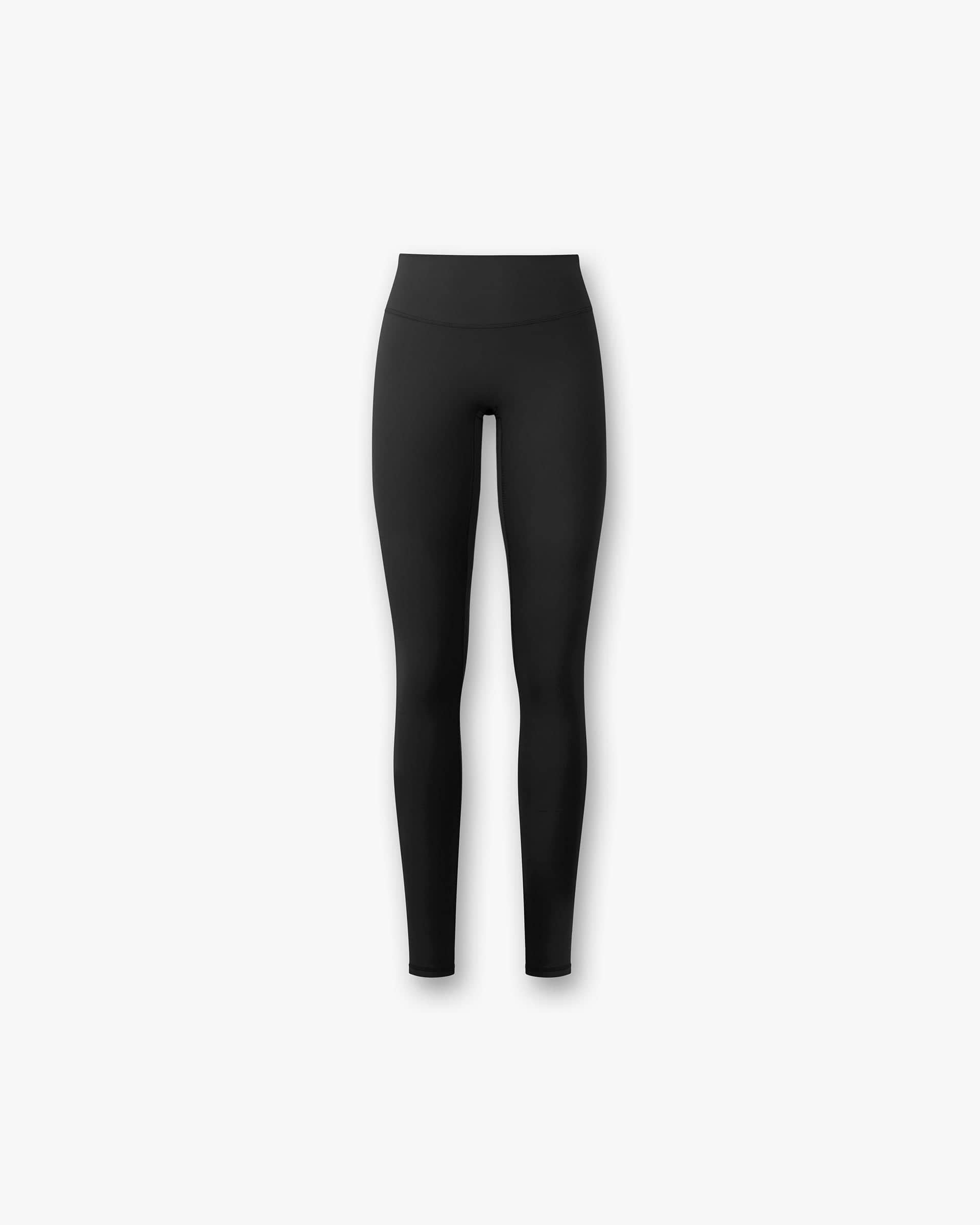Front product image of womens black leggings on a plain white background | Owners Club Legging in Jet Black | Breathable and quick drying leggings | Womens Owners Club Bottoms | Represent Clo