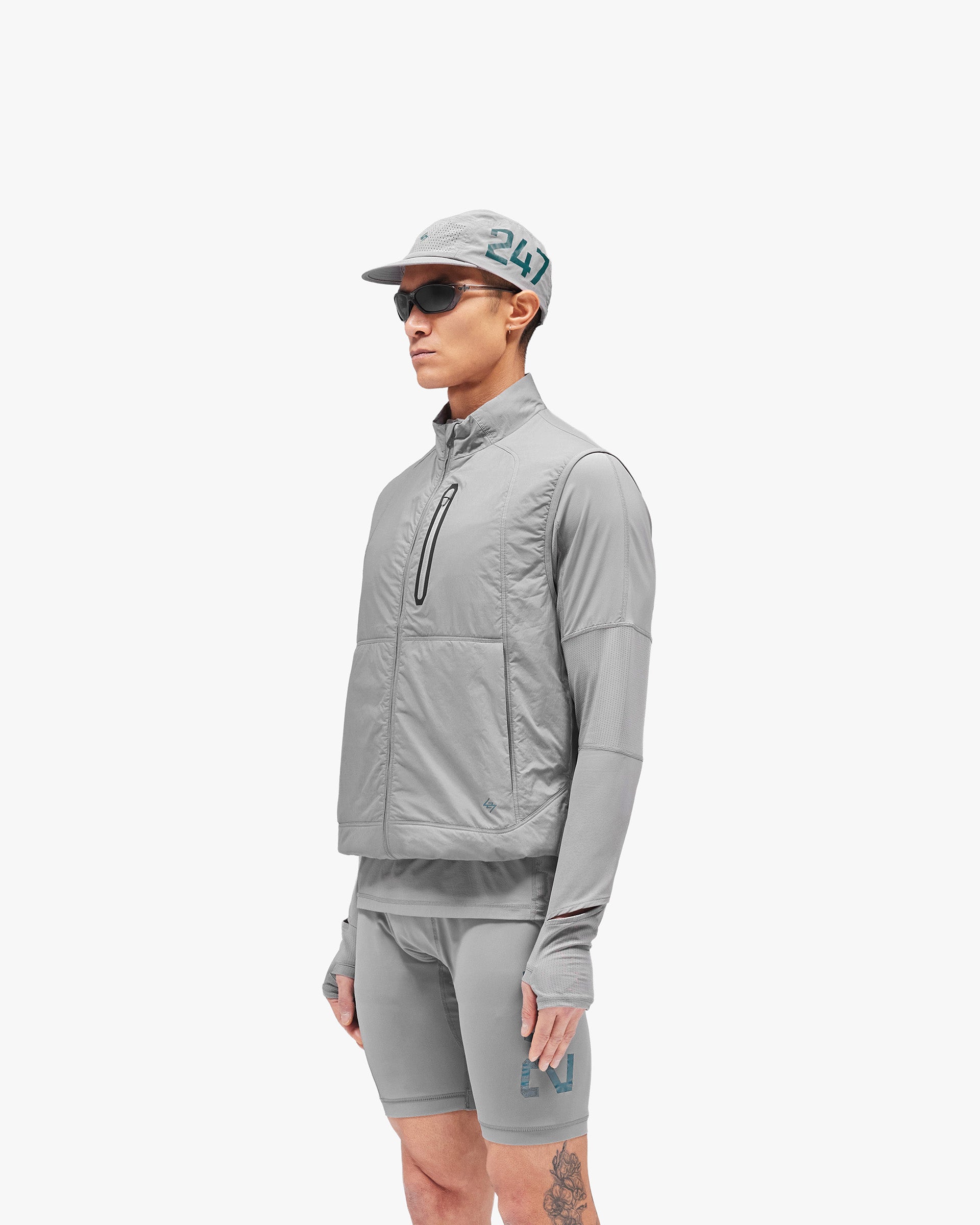 247 Run Gilet - Graphite Grey | REPRESENT